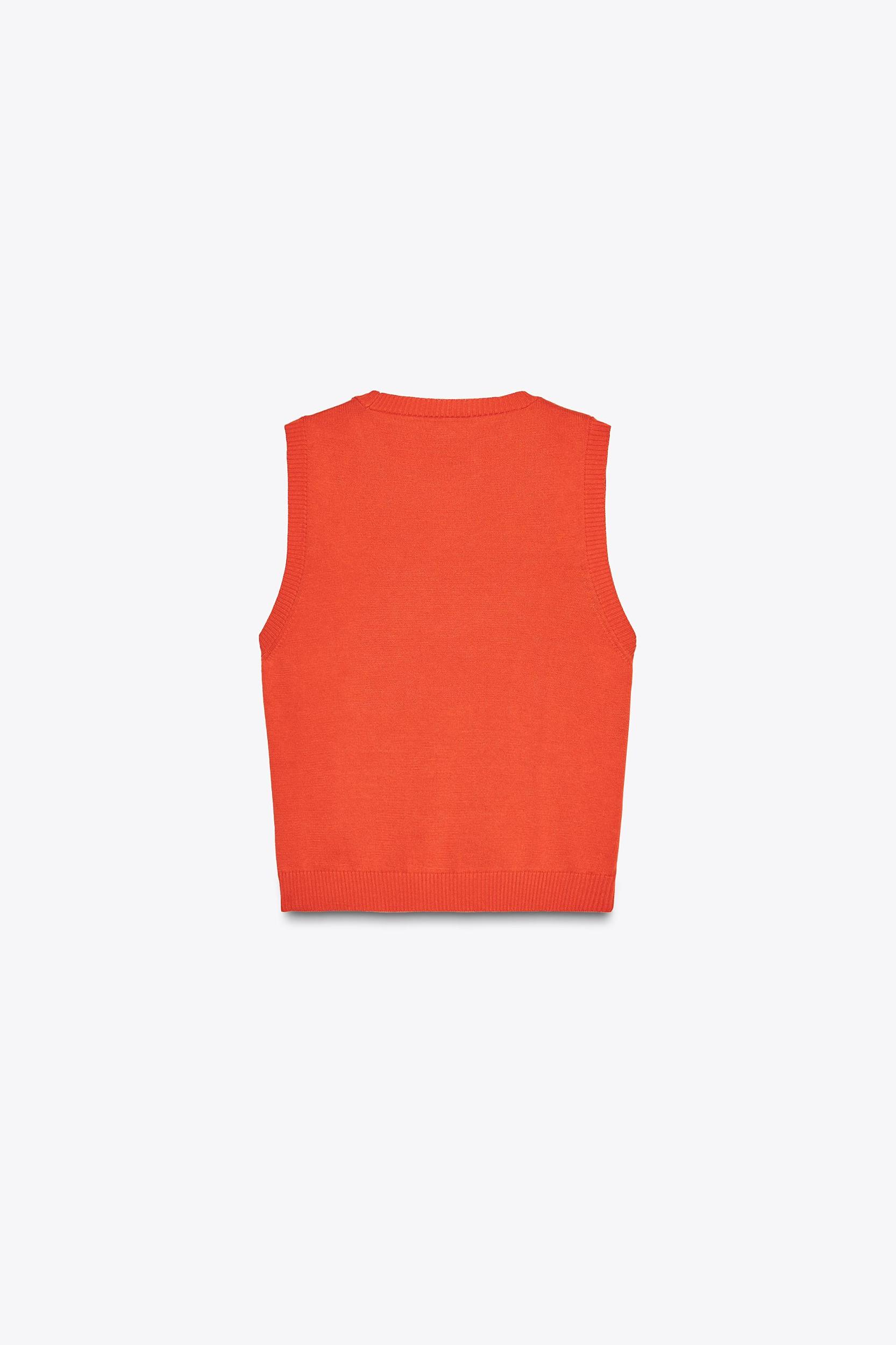 DIAMOND KNIT VEST TOP Product Image