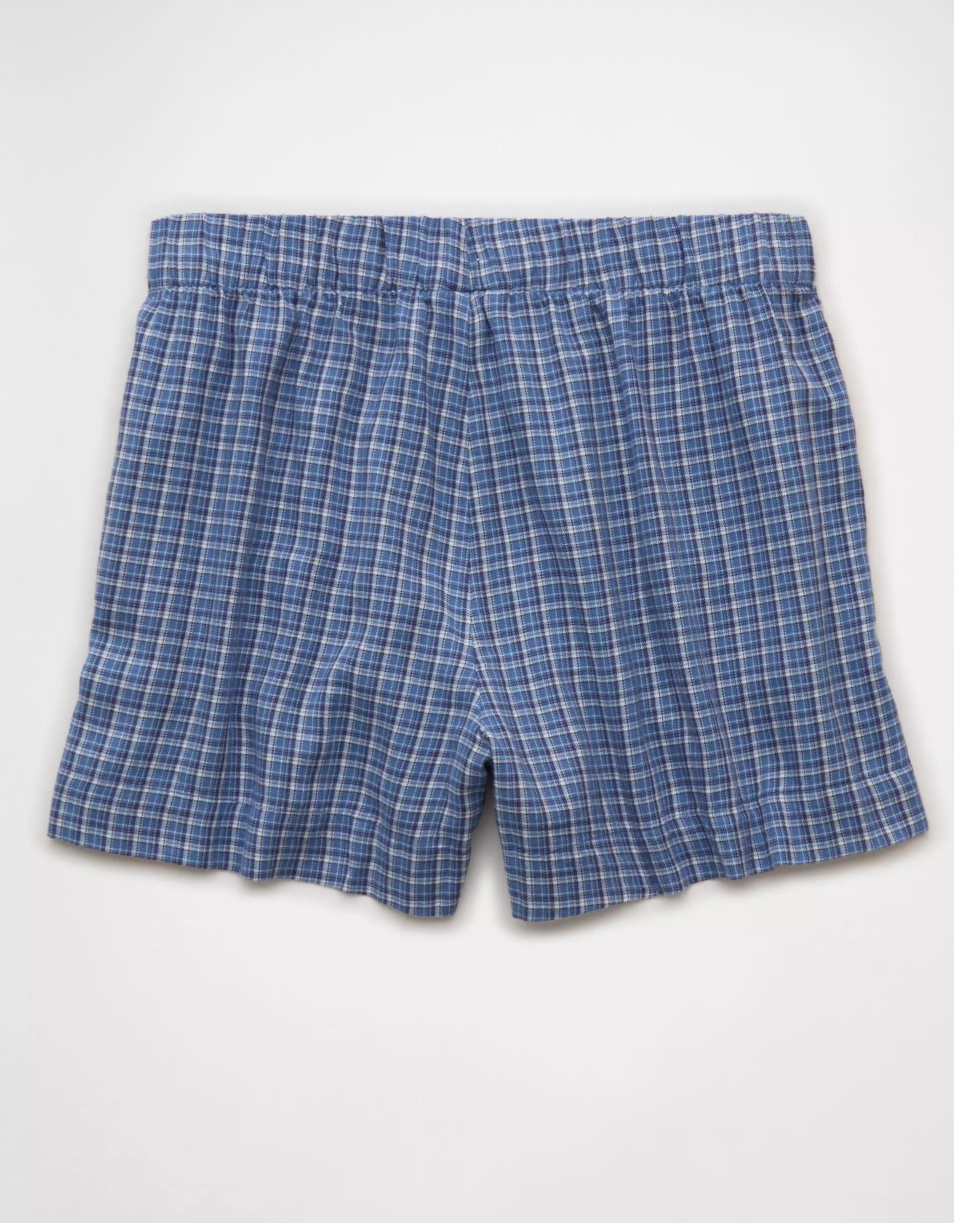 AE Flannel Boxer Sleep Shorts Product Image