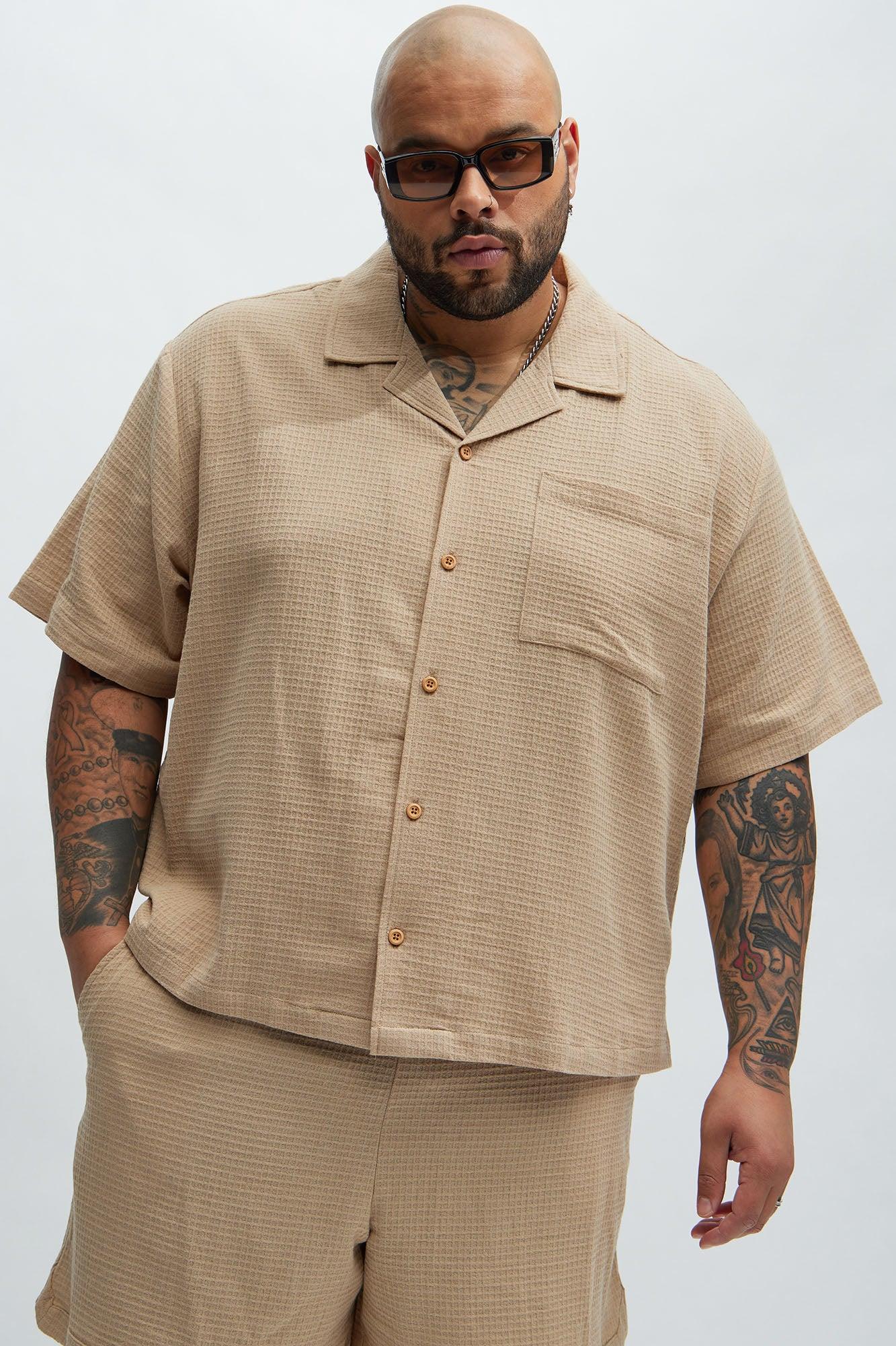 Belgian Textured Shirt - Tan Product Image