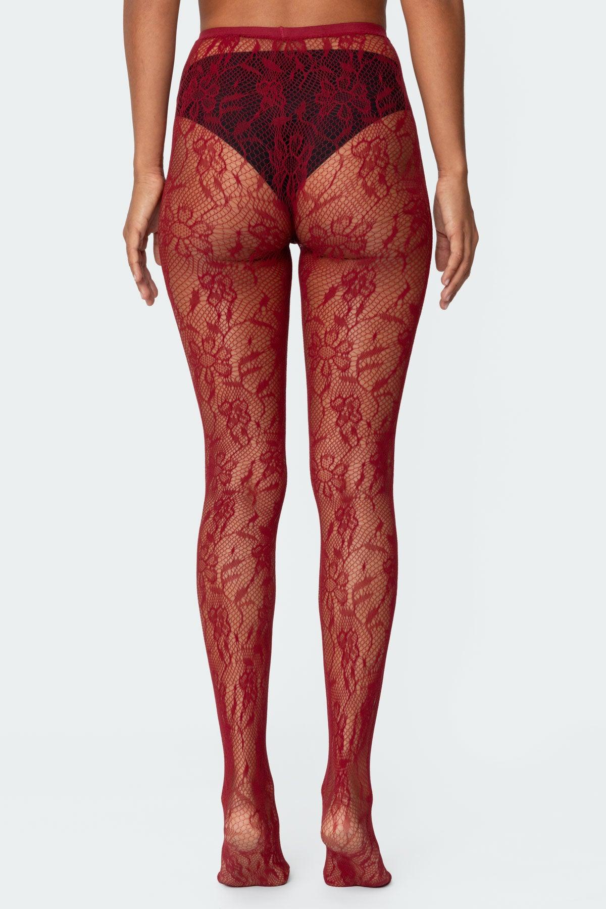 Lacey Fishnet Tights Product Image