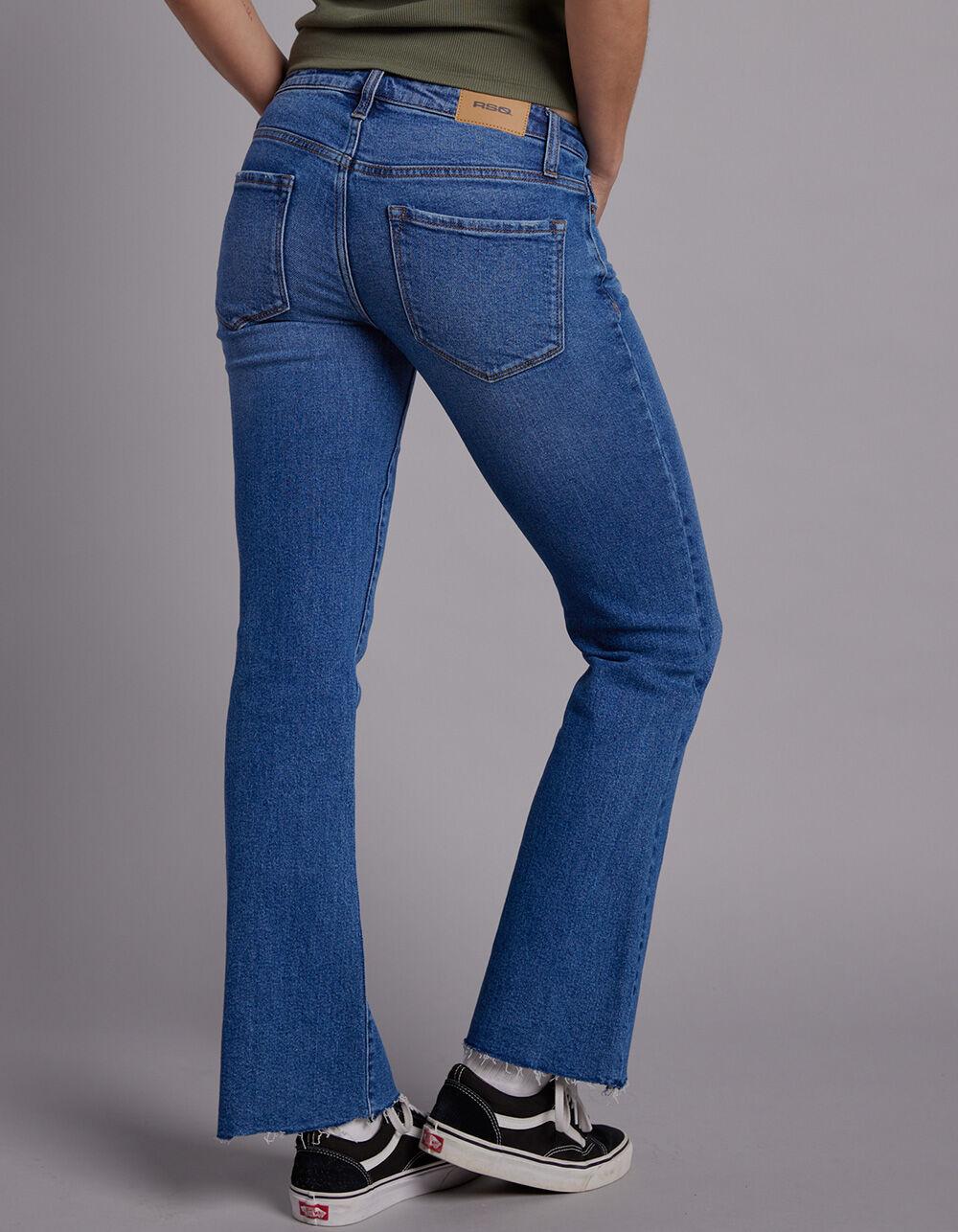RSQ Womens Low Rise Flare Jeans - MEDIUM WASH Product Image