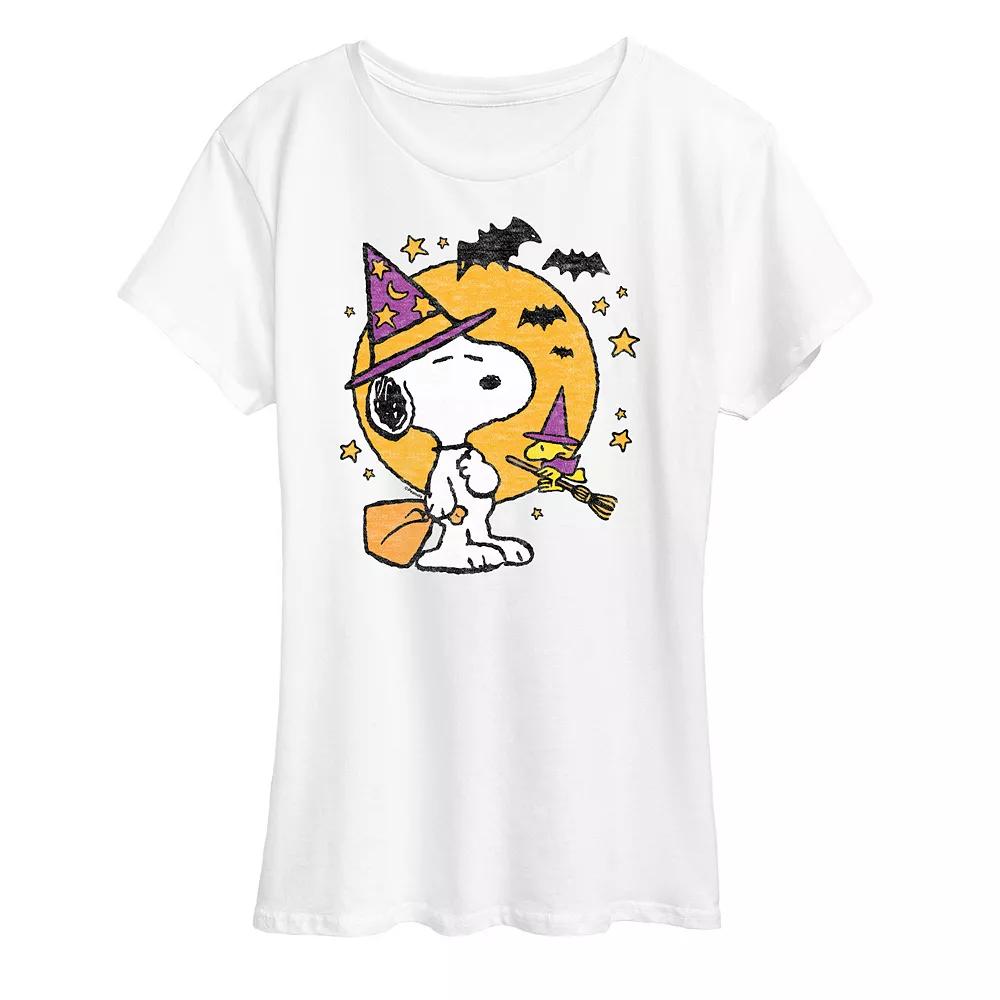 Women's Peanuts Snoopy & Woodstock Witchcraft Graphic Tee,  Product Image
