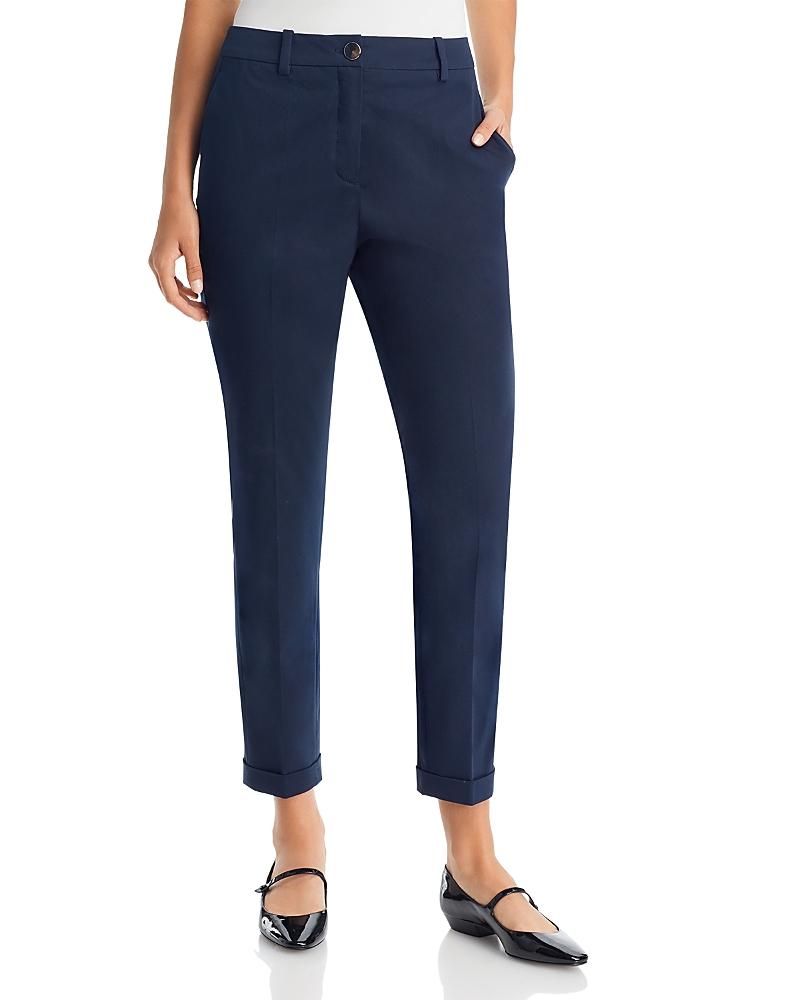 Womens Regular Fit Trousers In Stretch Cotton Twill Product Image