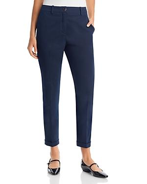 Womens Regular Fit Trousers In Stretch Cotton Twill Product Image