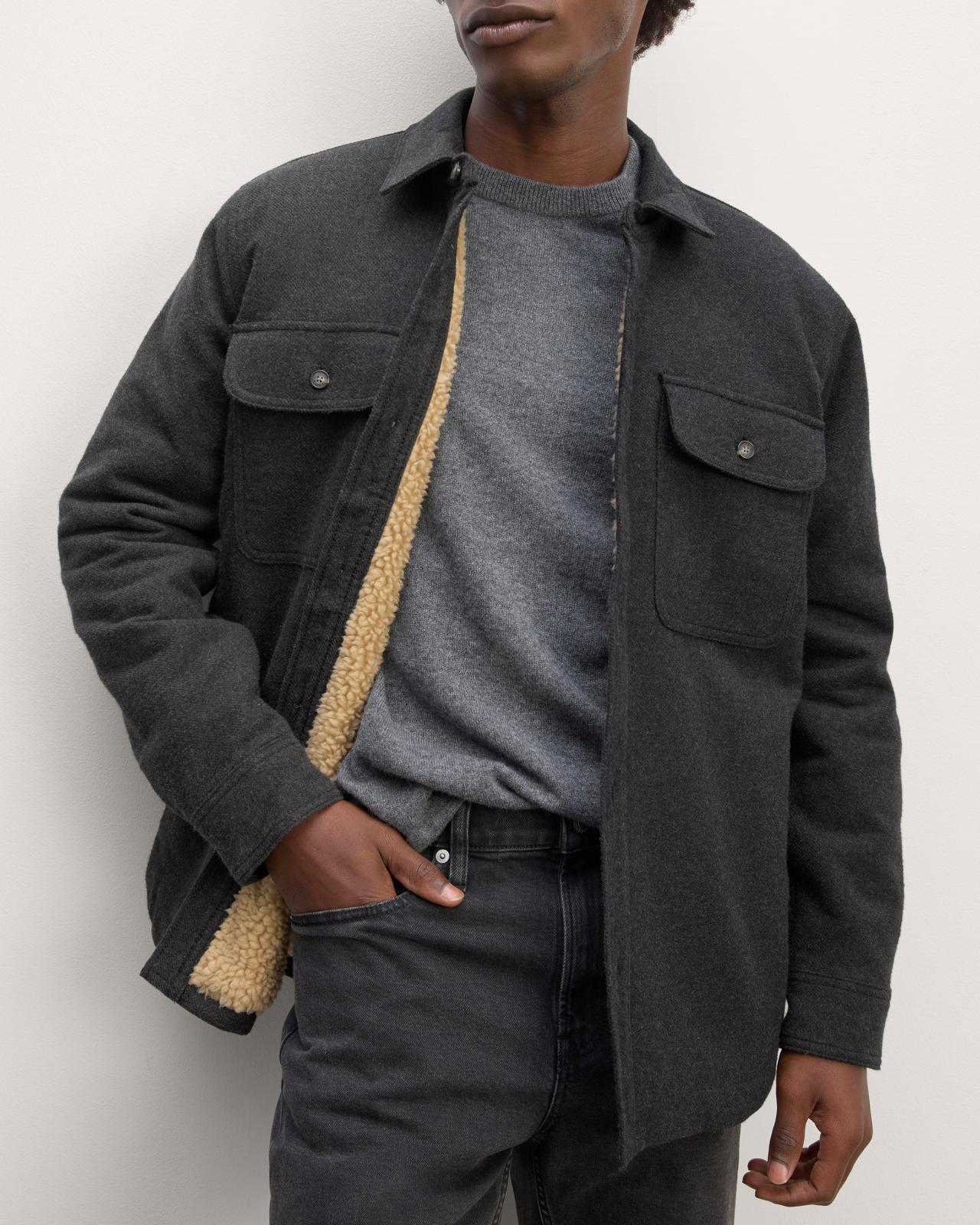 Mens ReNew Fleece-Lined Heavyweight Overshirt Sweater by Everlane Product Image
