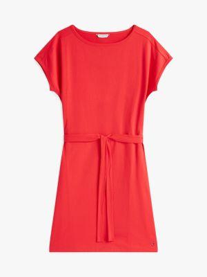 Belted Stretch T-Shirt Dress Product Image