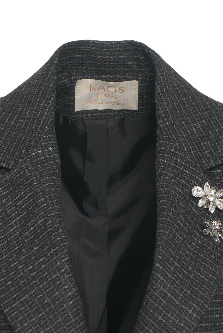 Blazer with decorative brooch Product Image