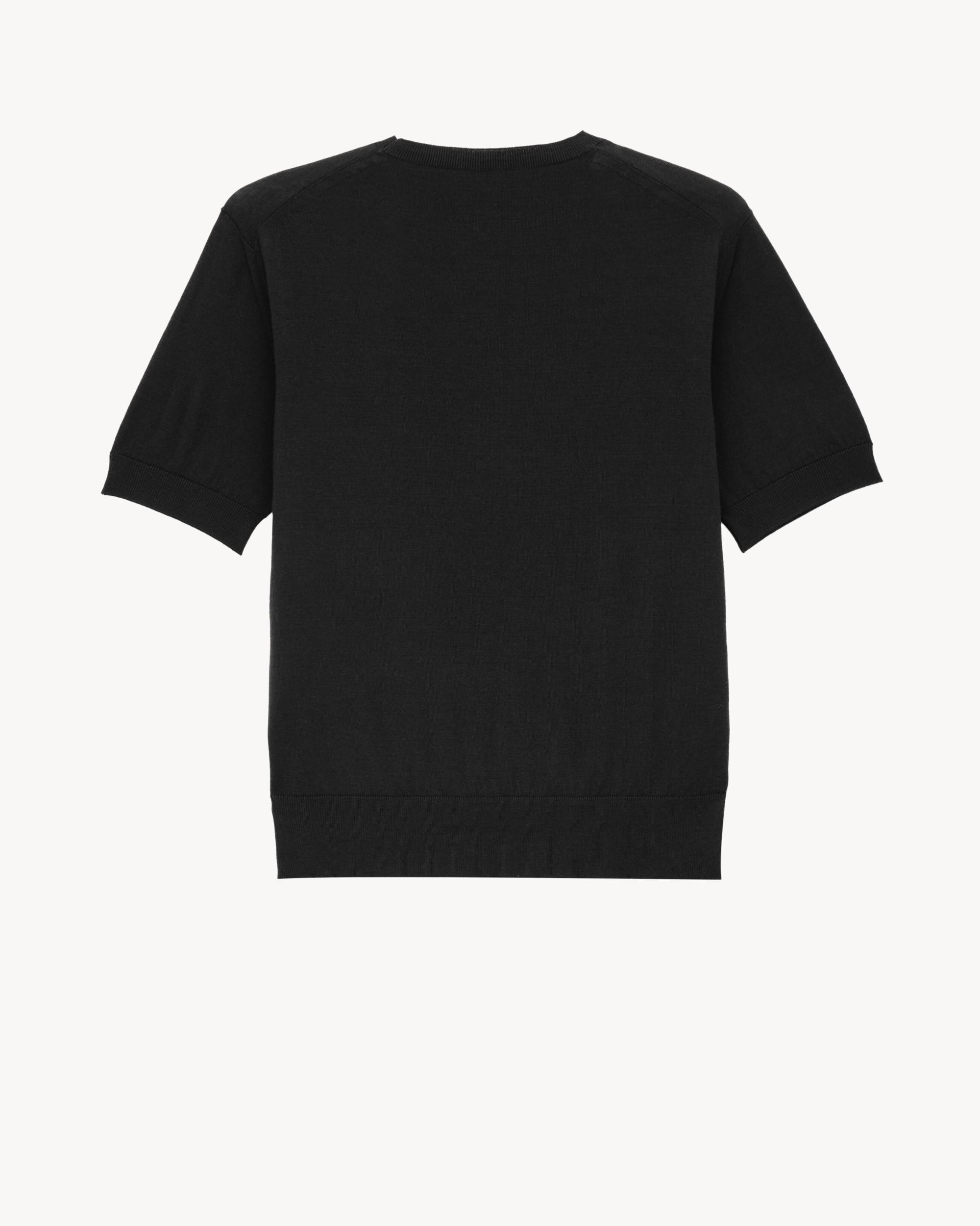 T-shirt sweater in wool Product Image