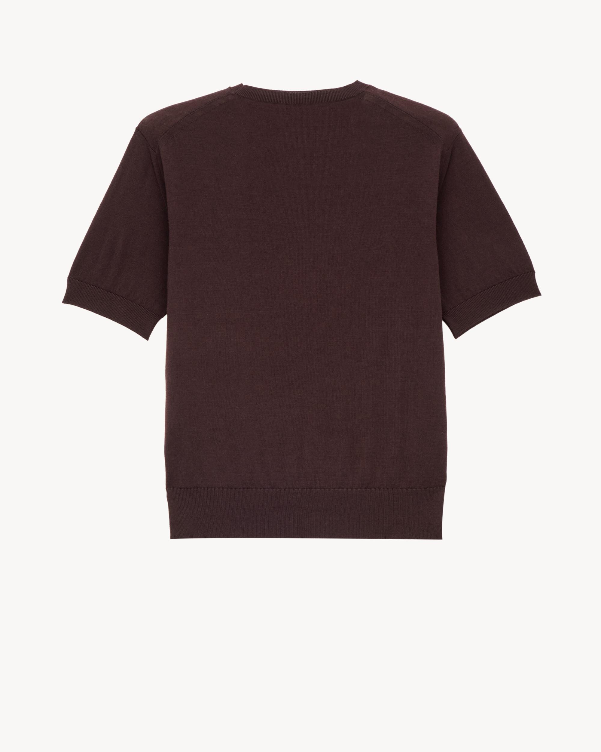 T-shirt sweater in wool Product Image