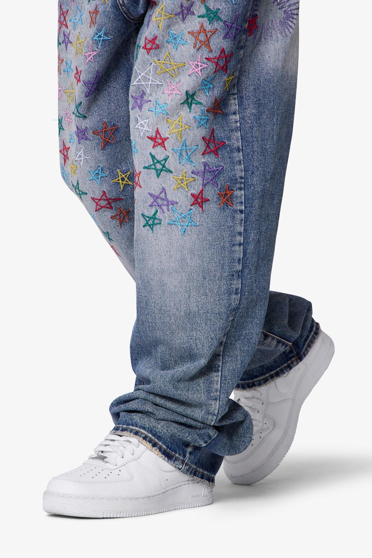 Ultra Baggy Star Denim - Vintage Blue Product Image