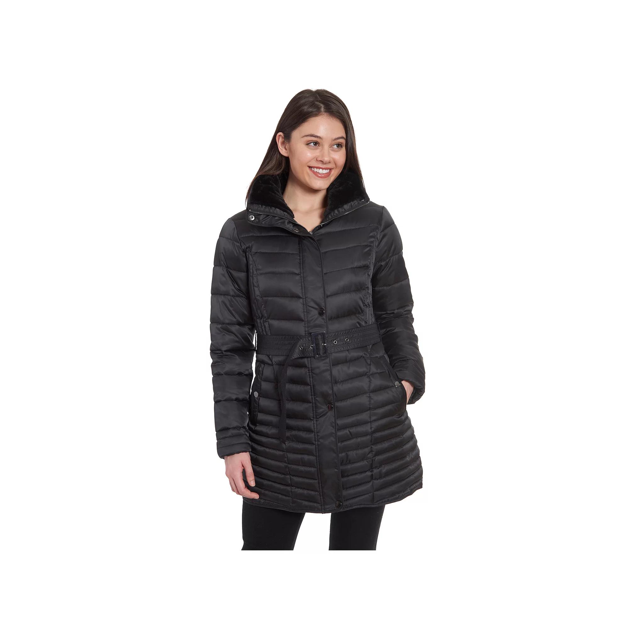 Womens Fleet Street Hooded Quilted Puffer Coat Product Image
