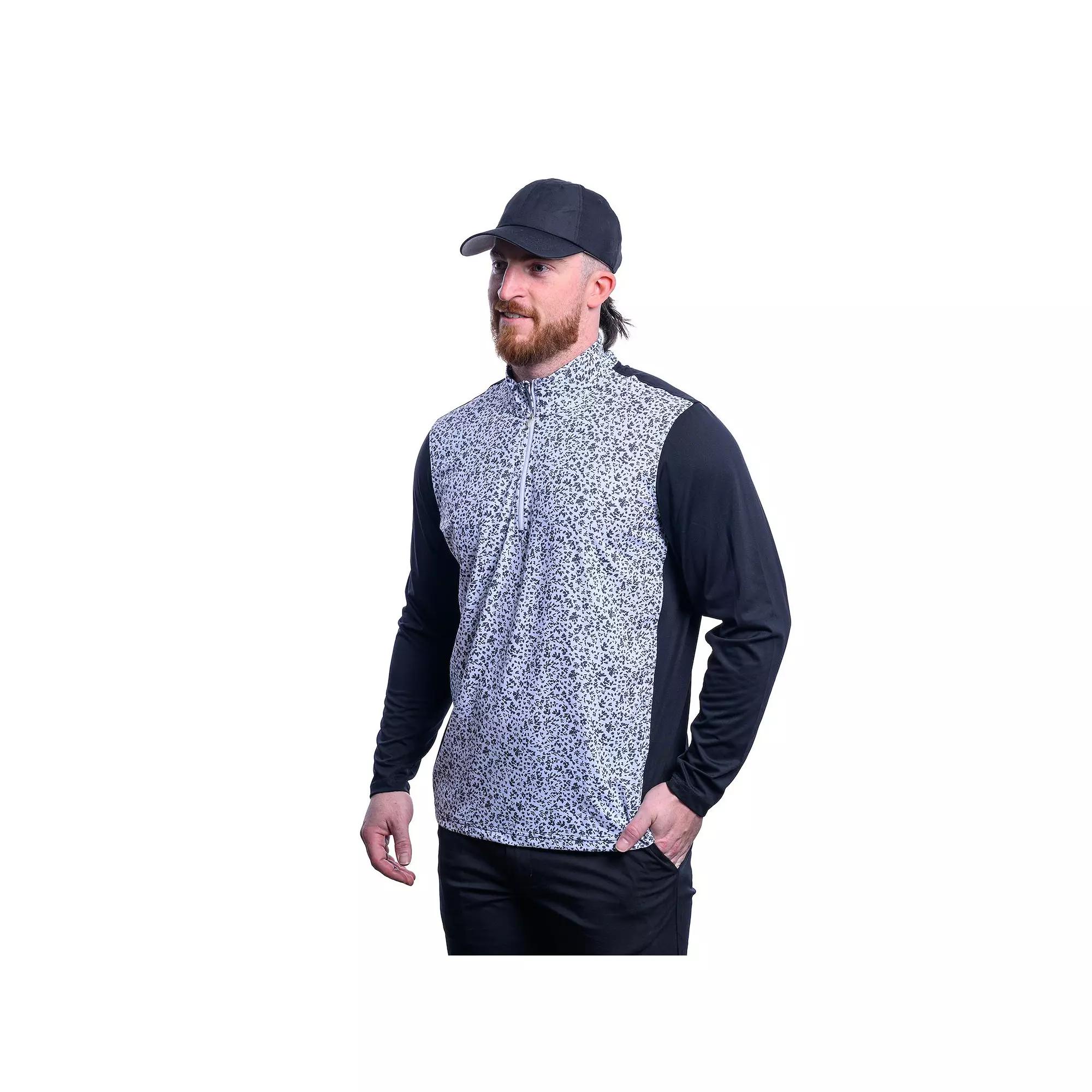 Men's Antigua Filter Quarter Zip Mock Pullover, Size: XL, Optic Product Image