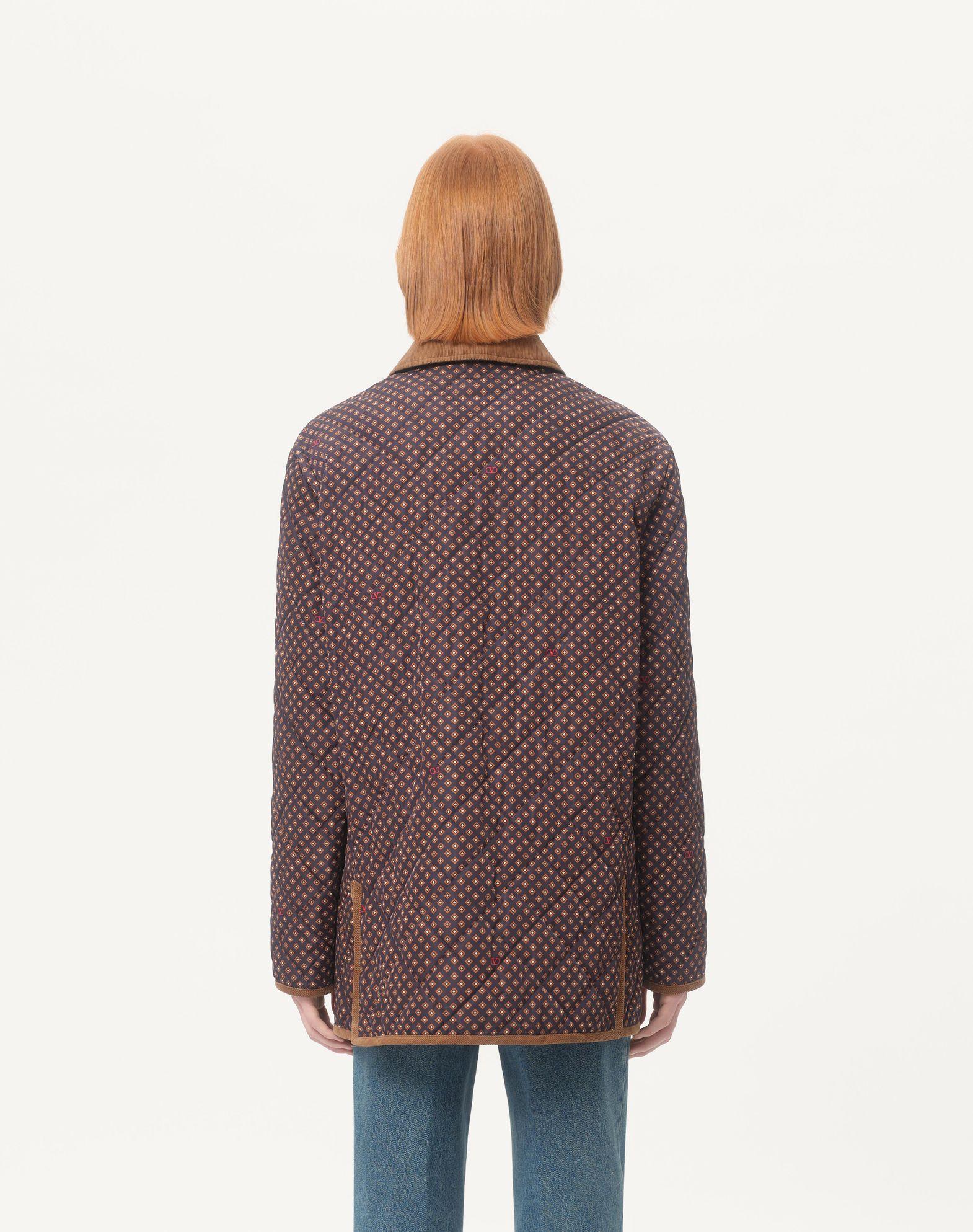 Quilted Nylon Jacket With Opticool Print Product Image