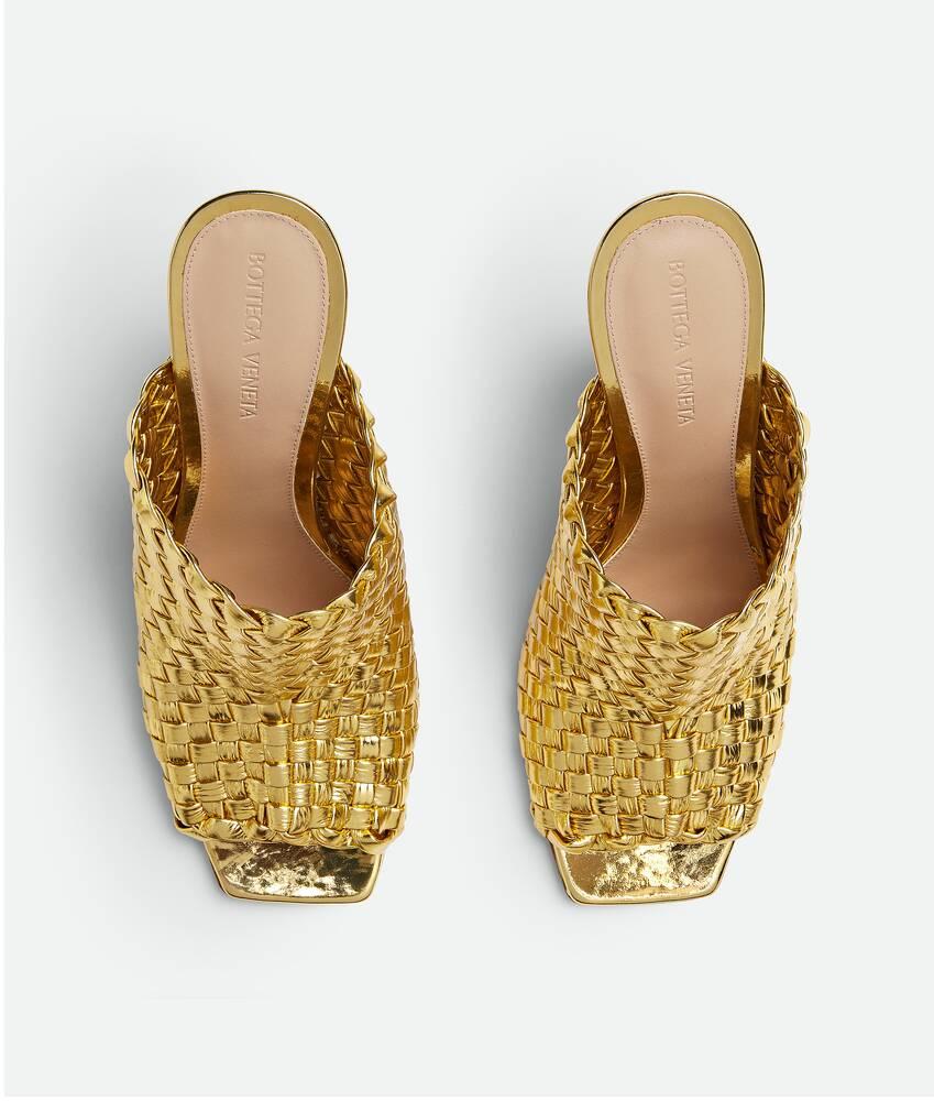 Women's Knot Mule in Gold Product Image