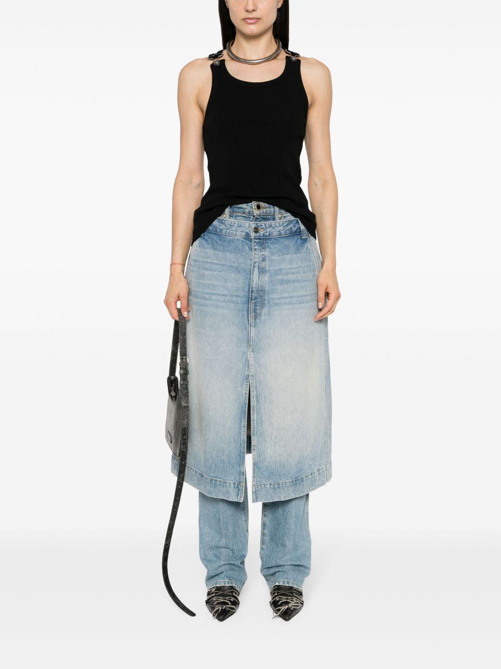 ribbed-knit cotton tank top Product Image