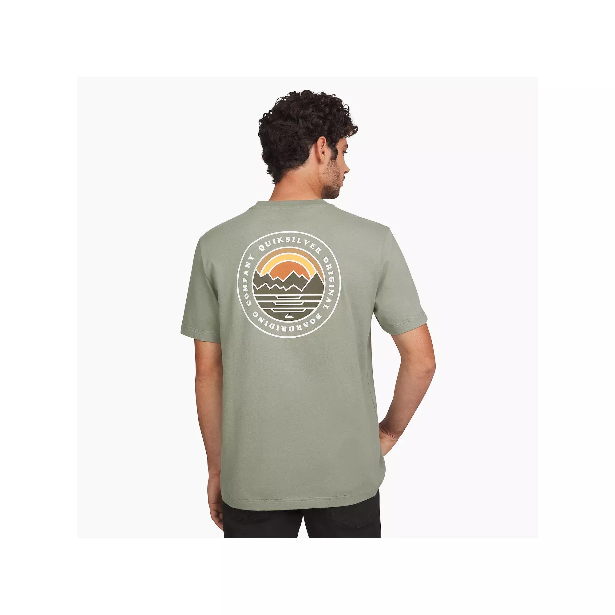 Men's Quiksilver Short Sleeve Graphic Tee, Size: Small, Green Product Image