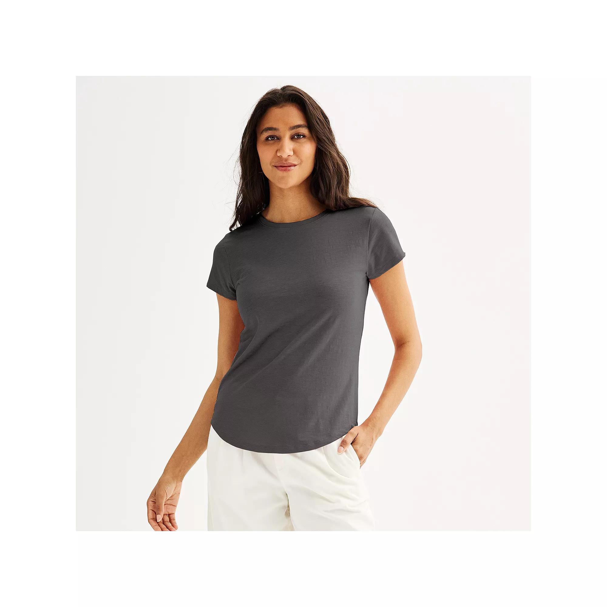 Women's Sonoma Goods For Life® Short-Sleeve Crew Tee, Size: Medium, Filigree Product Image