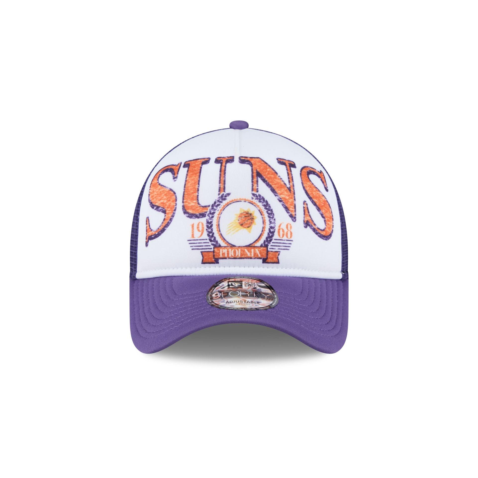Phoenix Suns Distressed 9FORTY A-Frame Trucker Hat Male Product Image