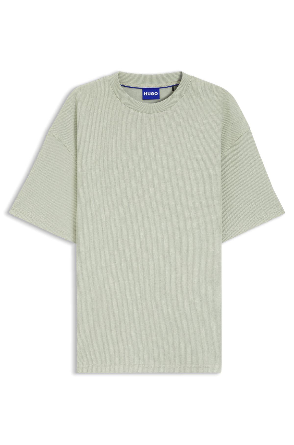 Waffle-structure T-shirt in a cotton blend Product Image