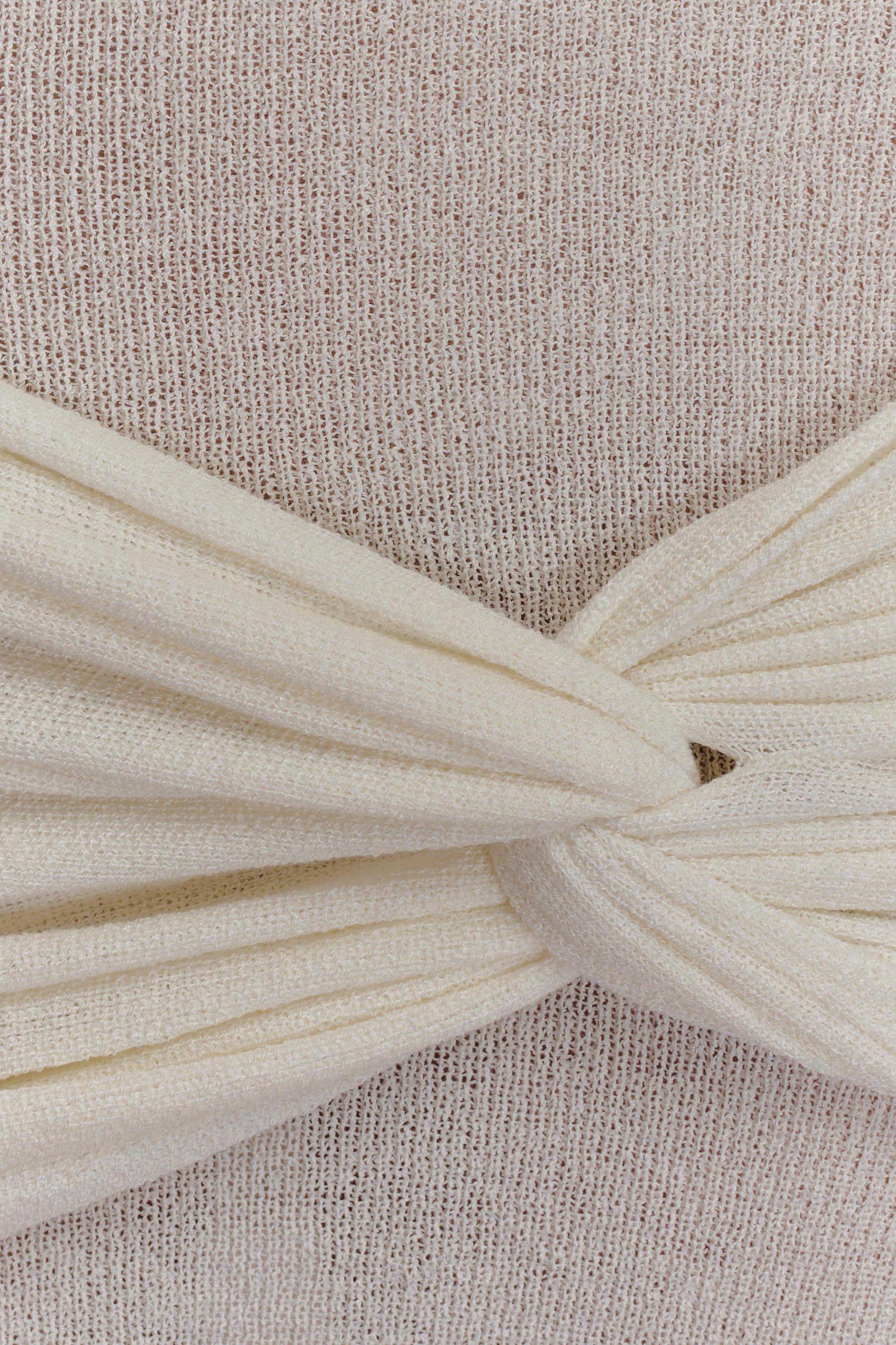 Laurie Twist Knit Mini Dress - Ivory Product Image