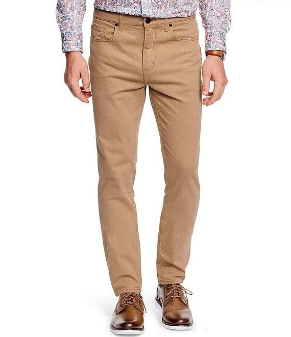 Johnston & Murphy Straight Fit Overdye Denim Stretch Jeans Product Image