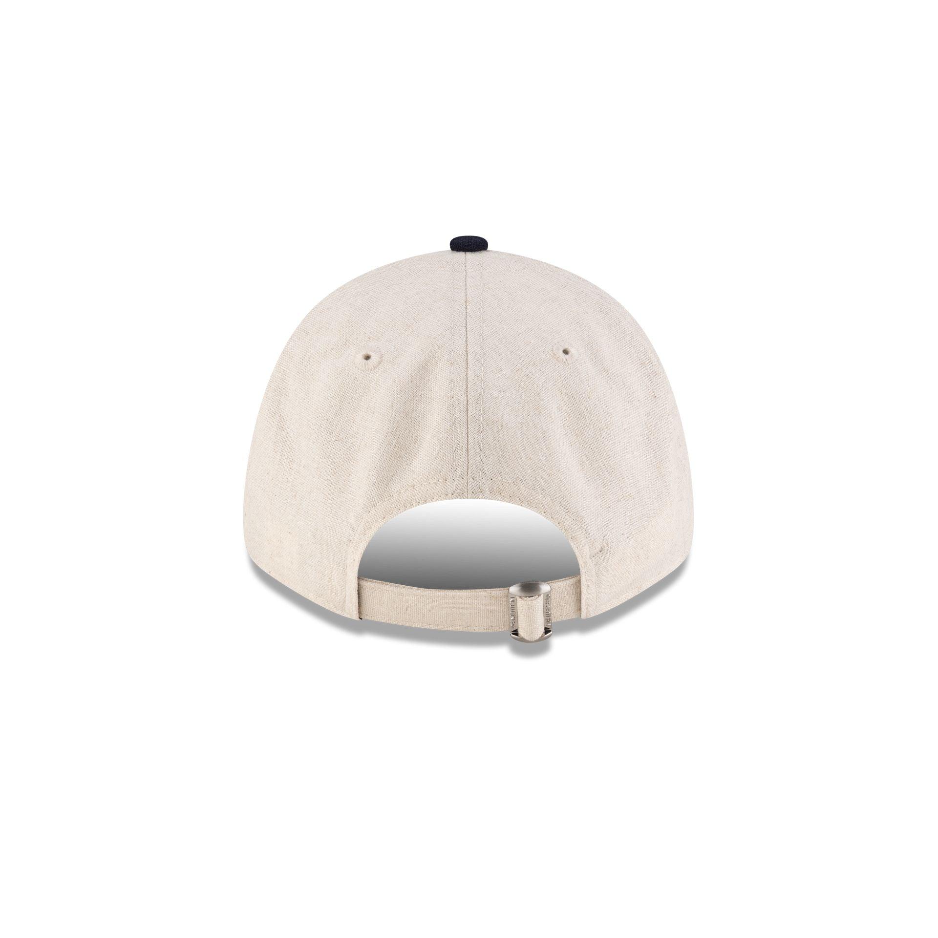 New Era Cap Linen Two Tone Navy 9FORTY Adjustable Hat Male Product Image