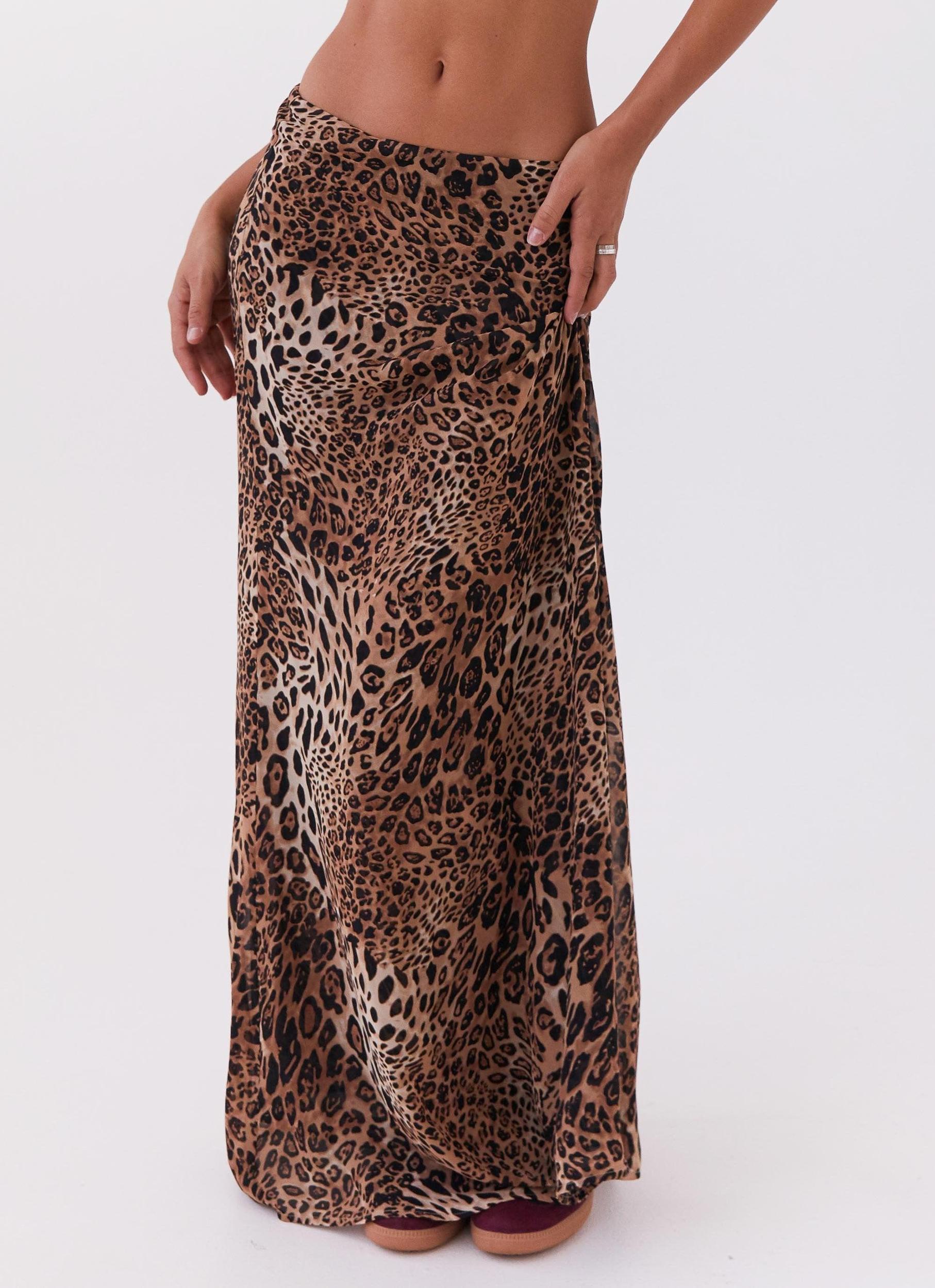 Violetta Maxi Skirt - Leopard Product Image