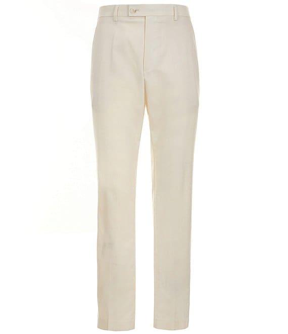Perry Ellis Slim Fit Flat Front Tropical Pants Product Image