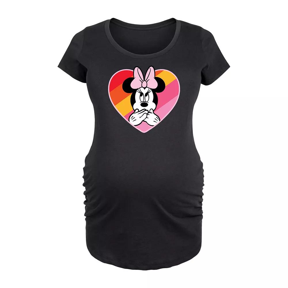 Disney's Minnie Mouse Maternity Americana Graphic Tee, Women's,  Product Image