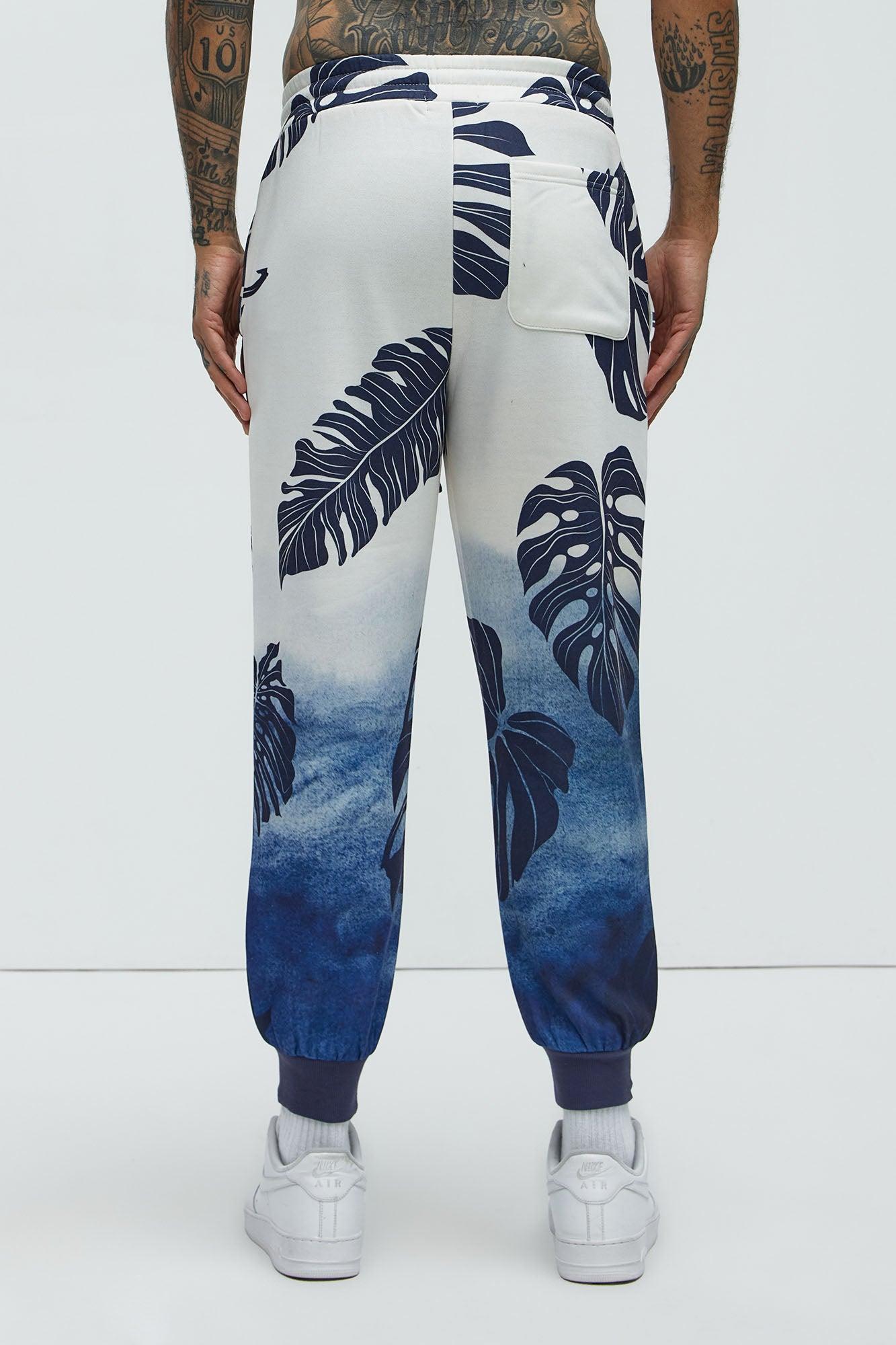Pohai Printed Foliage Jogger - Blue/combo Product Image