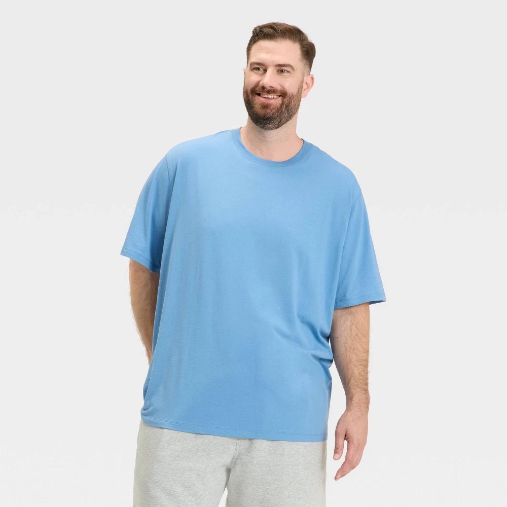 Men's Big & Tall Every Wear Short Sleeve T-Shirt - Goodfellow & Co™ Blue 3XL Product Image