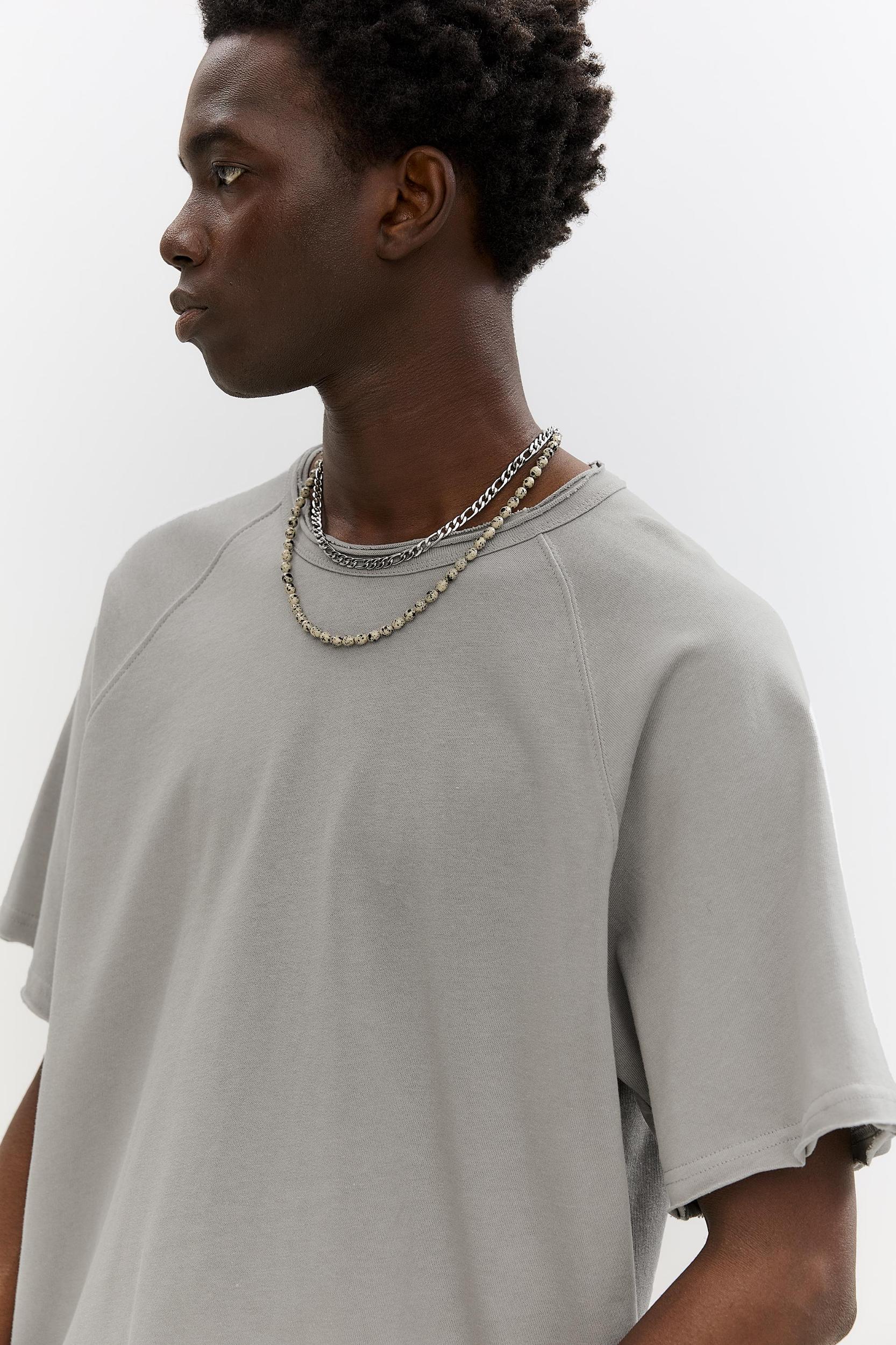 Short sleeve T-shirt with piping Product Image