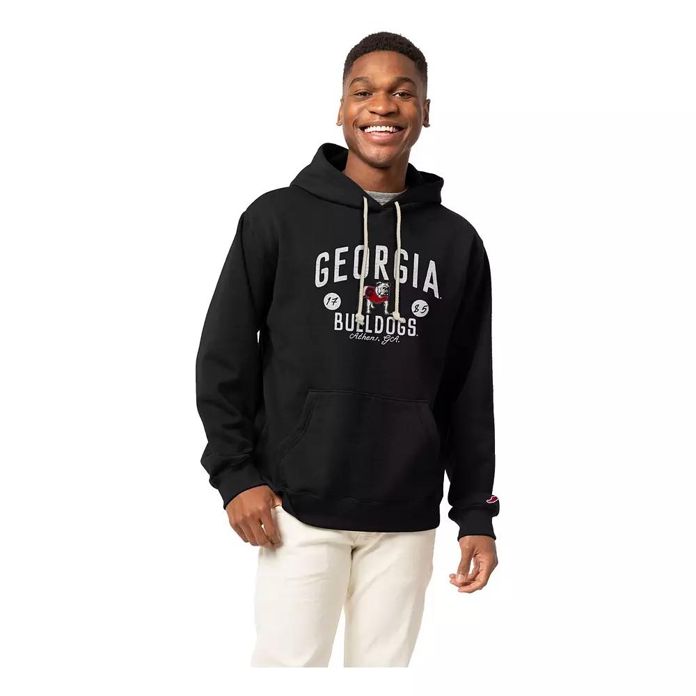Men's League Collegiate Wear Black Georgia Bulldogs Bendy Arch Essential 2.0 Pullover Hoodie, Size: Large Product Image