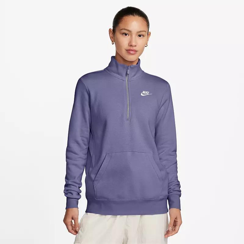 Women's Nike Sportswear Club Fleece Quarter-Zip Sweatshirt,  Product Image