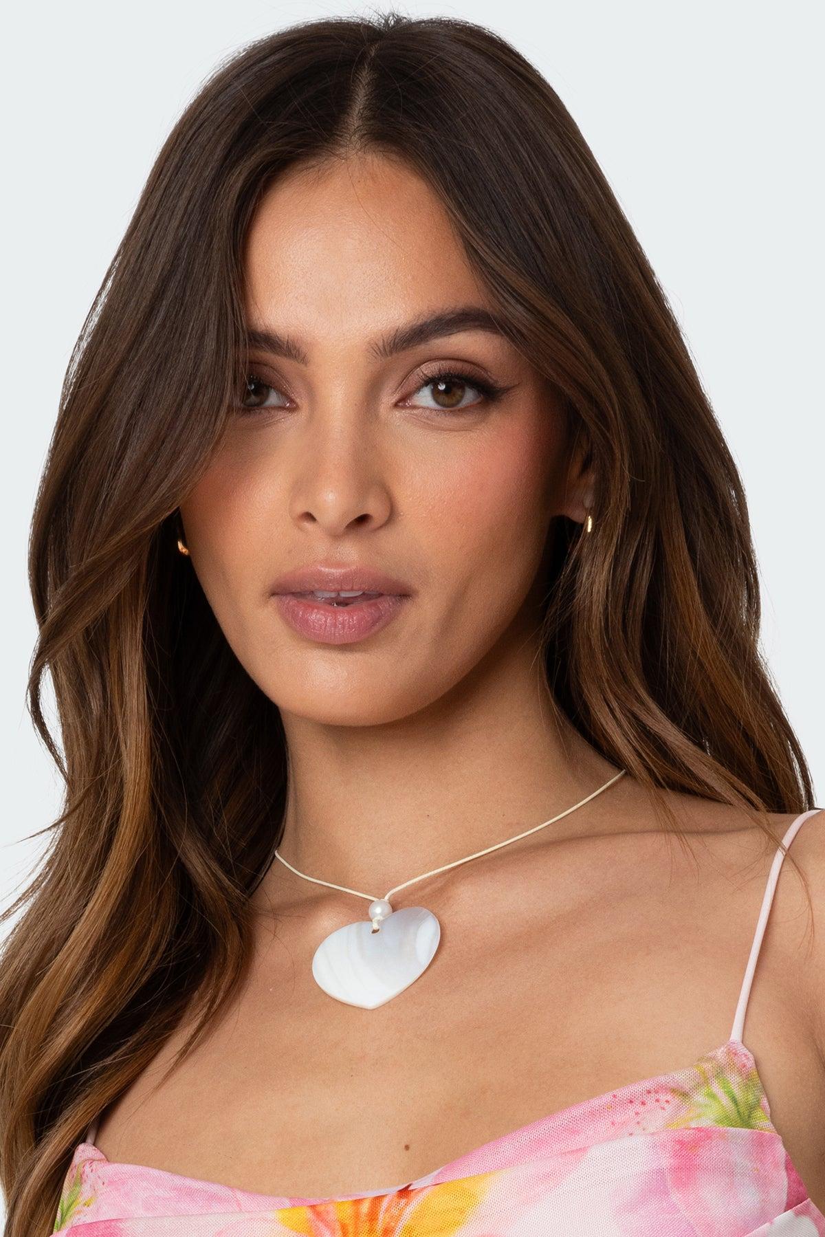 Heart Cord Necklace Product Image