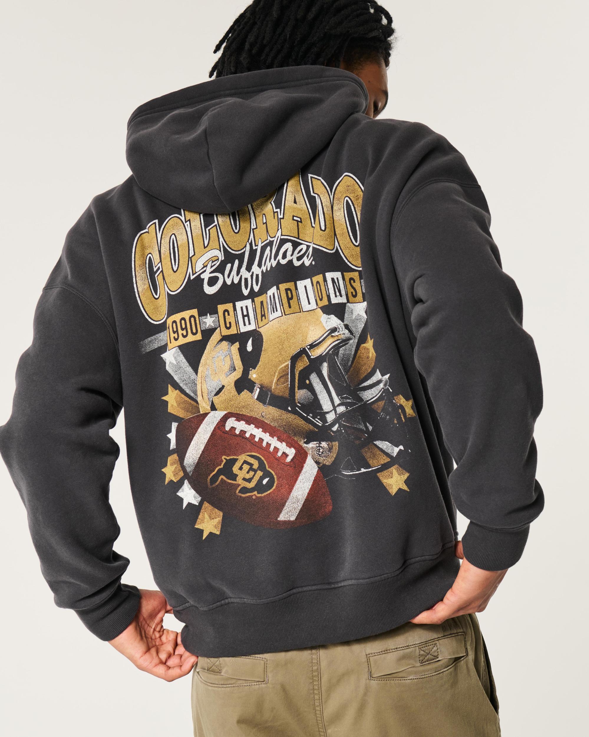 Boxy UConn Graphic Hoodie Product Image