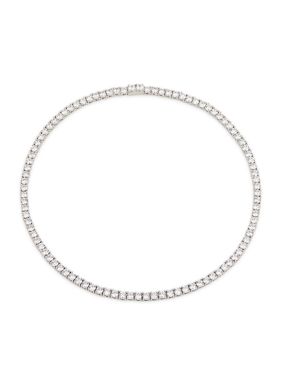 Womens Sophie Sterling Silver & Cubic Zirconia Tennis Necklace Product Image
