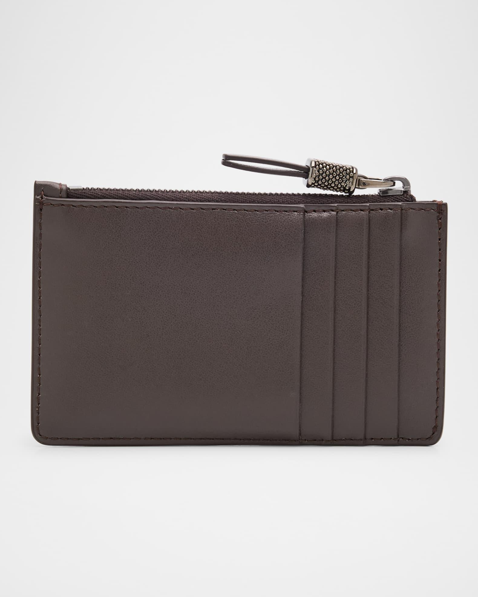 Monili Zip Leather Wallet  Product Image