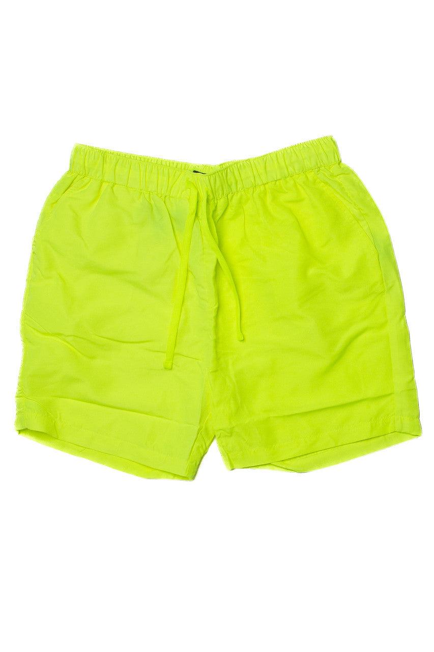 Neon Yellow Nylon Short Product Image