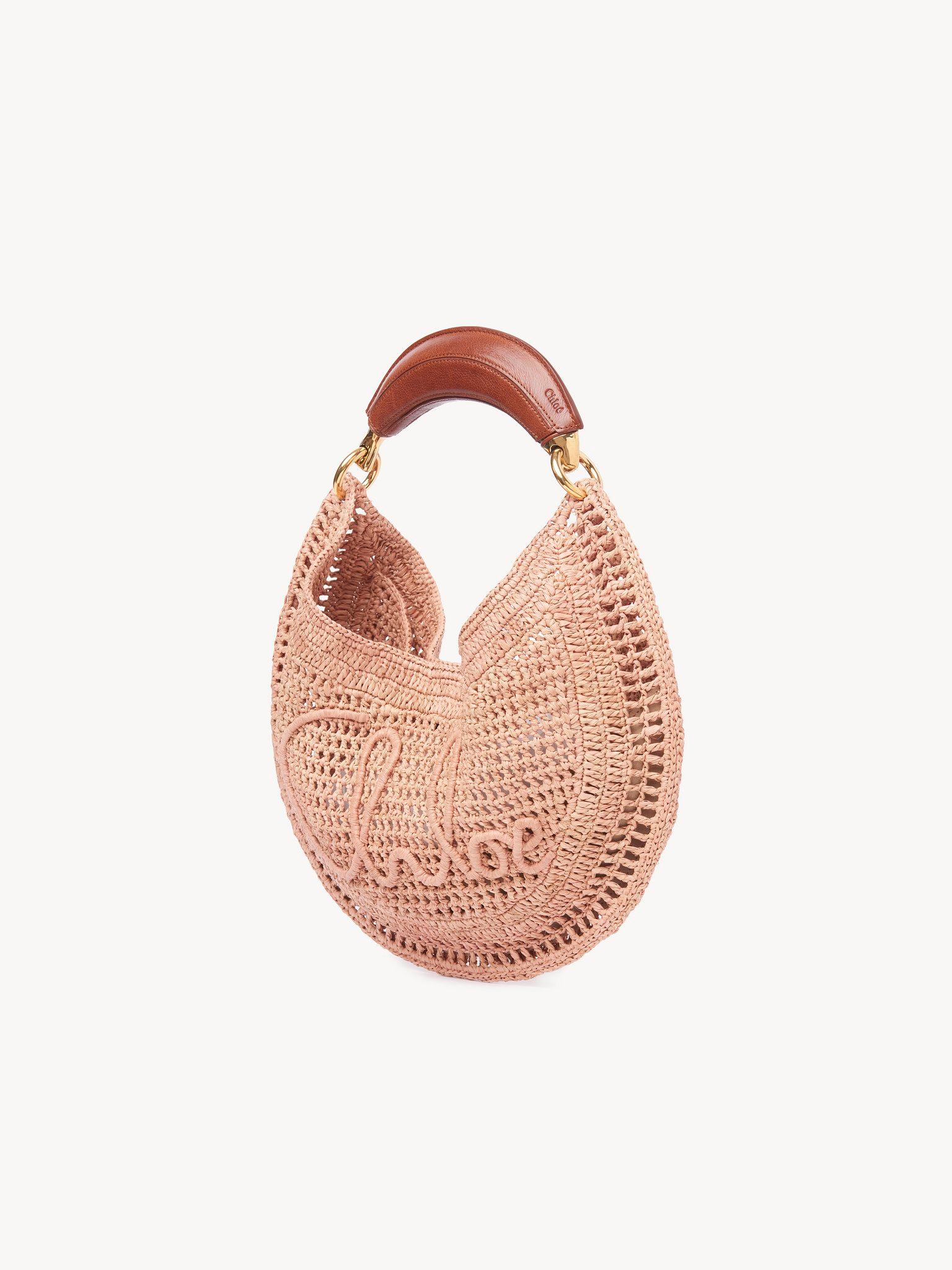 Summer Banana hobo bag in raffia Product Image
