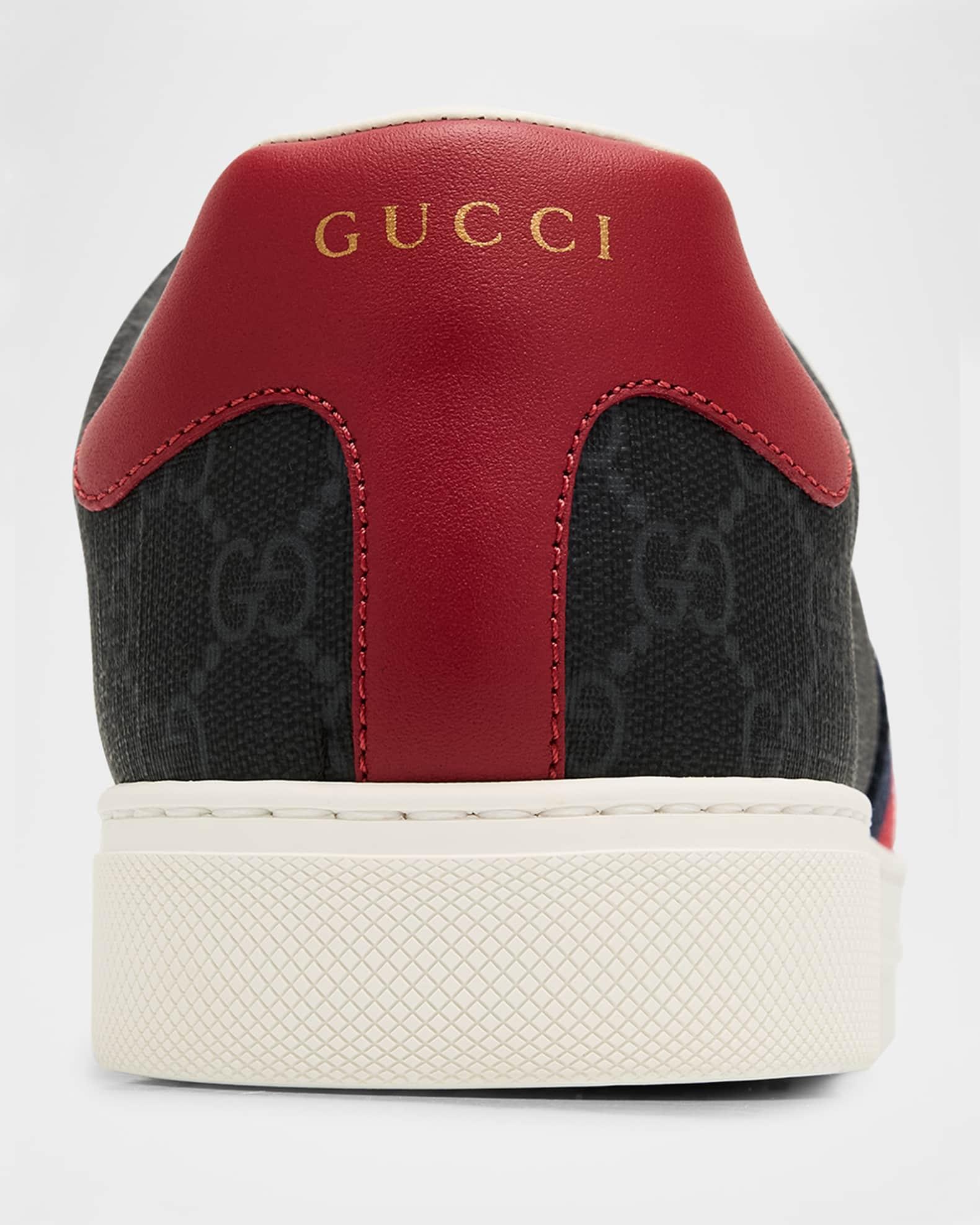 Men's Gucci Ace Low-Top Sneakers with Web Product Image