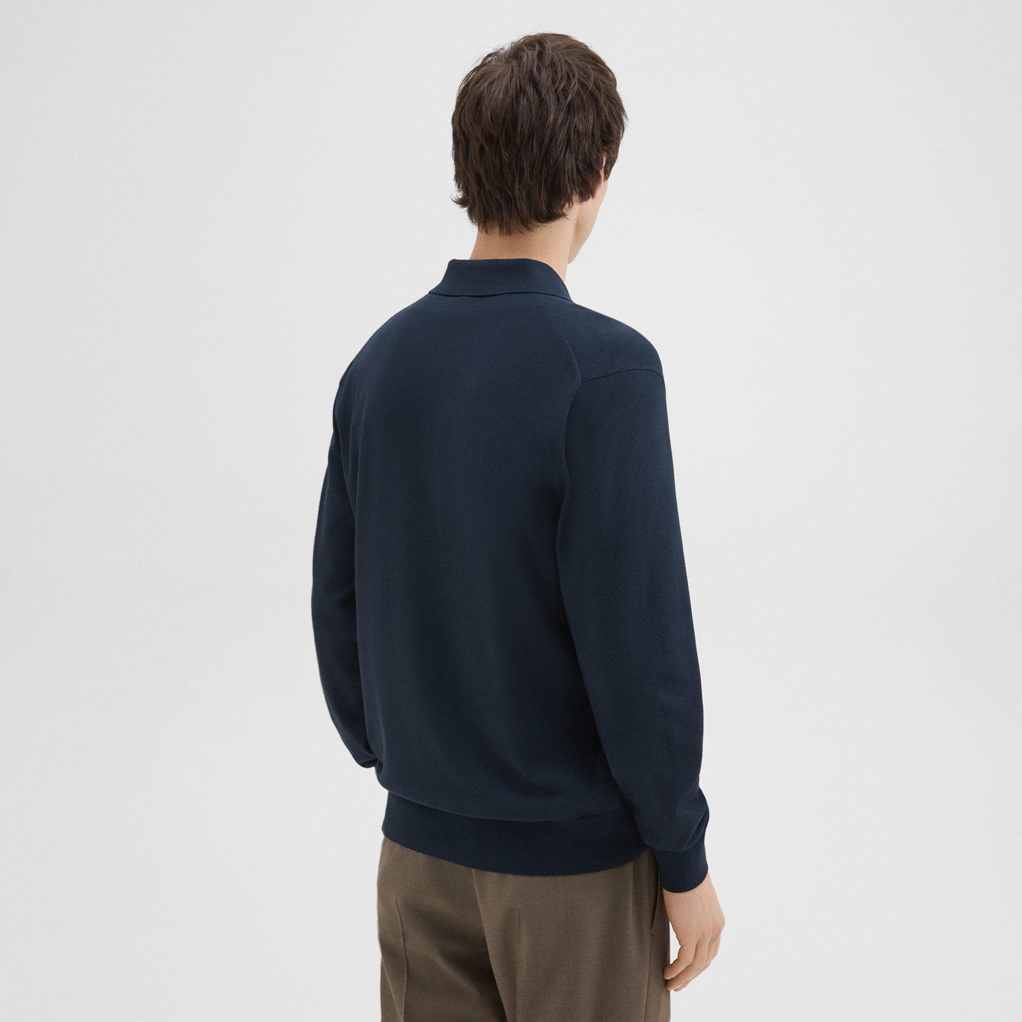 Light Bilen Goris Polo Long-Sleeve Shirt | Theory Product Image