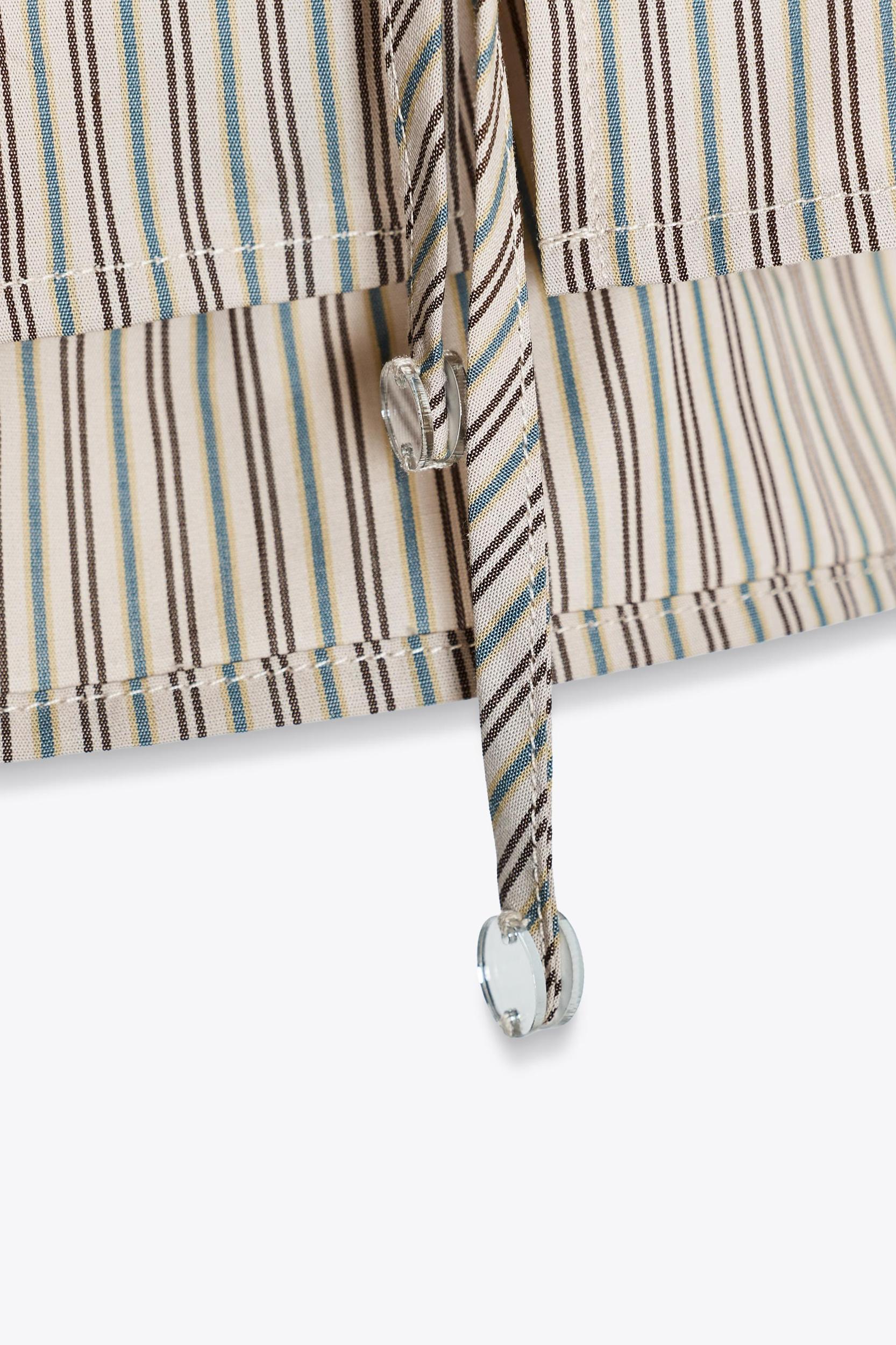 STRIPED POPLIN HALTER TOP Product Image