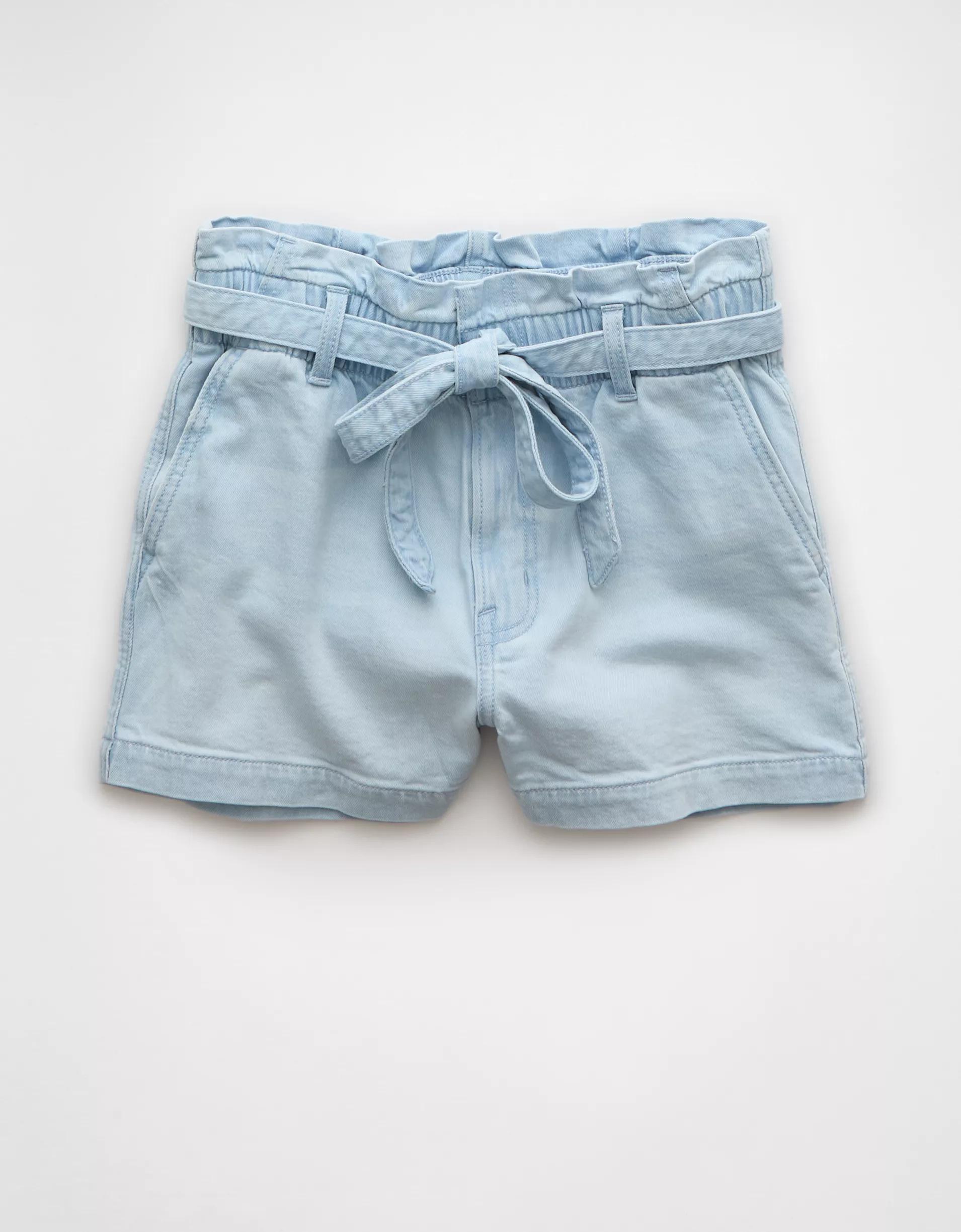 AE Stretch Paper Bag Denim Mom Short Product Image