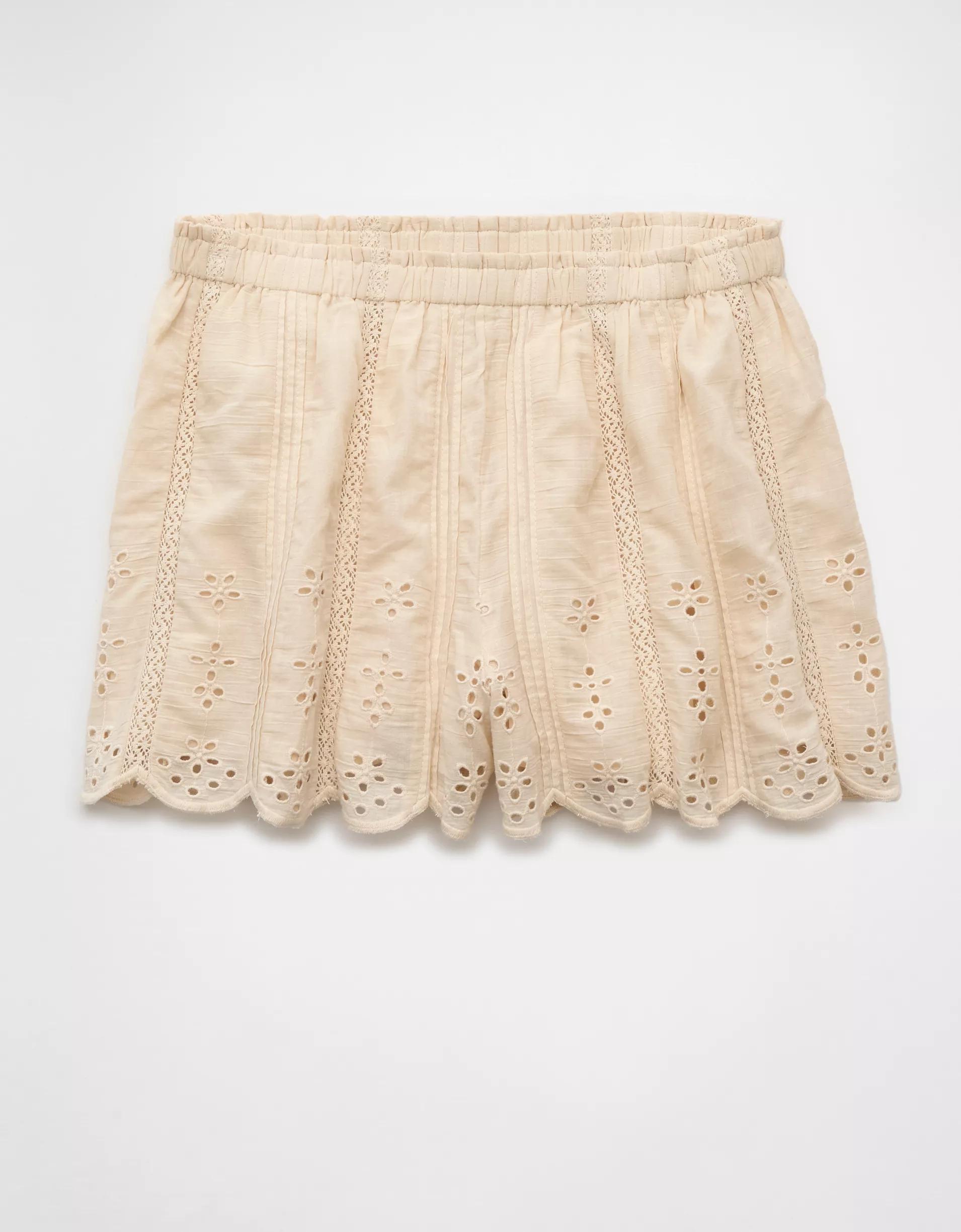 AE High-Waisted Eyelet Short Product Image
