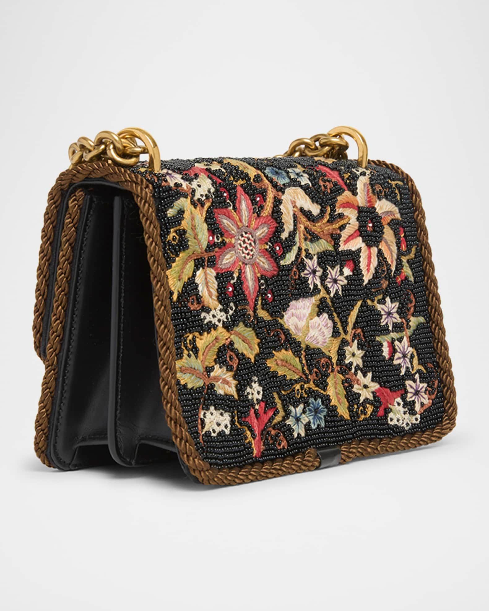 Vain Small VLOGO Floral Beaded Shoulder Bag Product Image