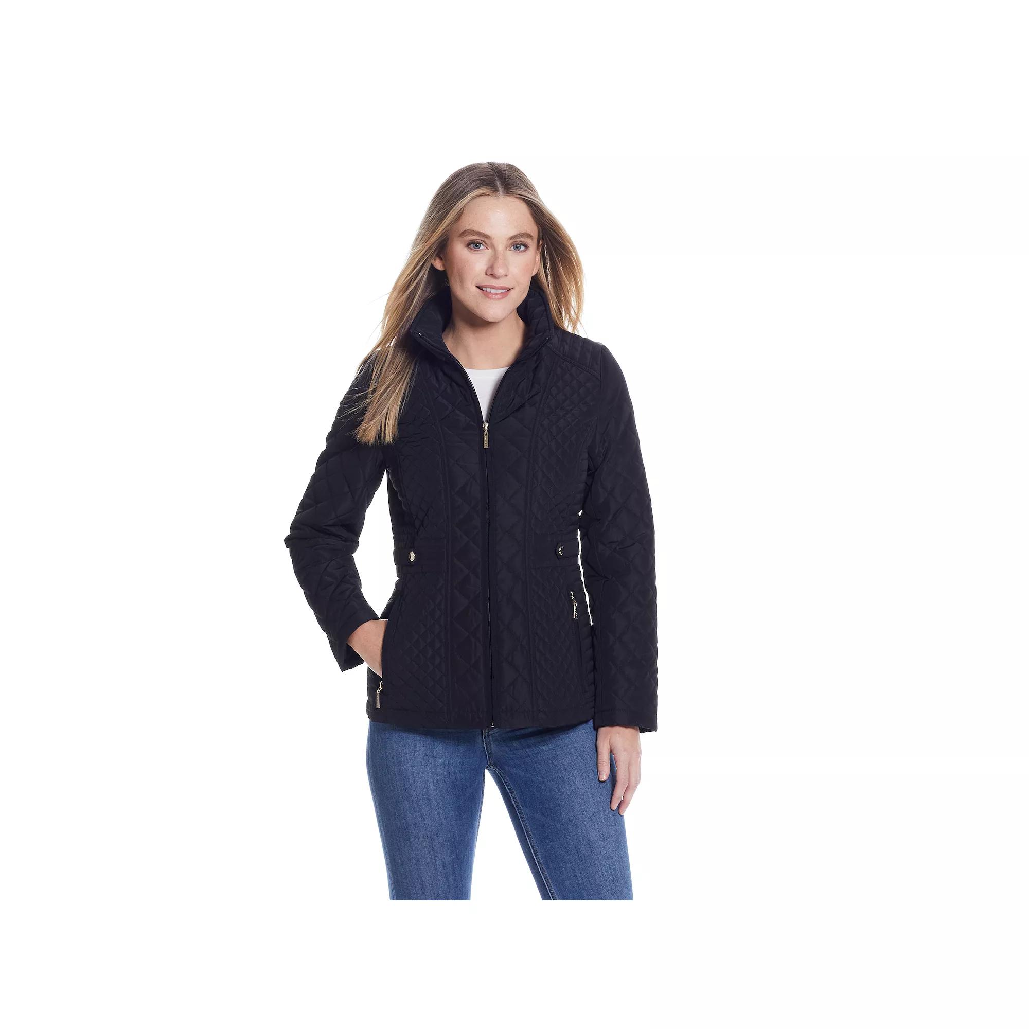 Women's Gallery Quilted Jacket, Size: Large, Black Product Image