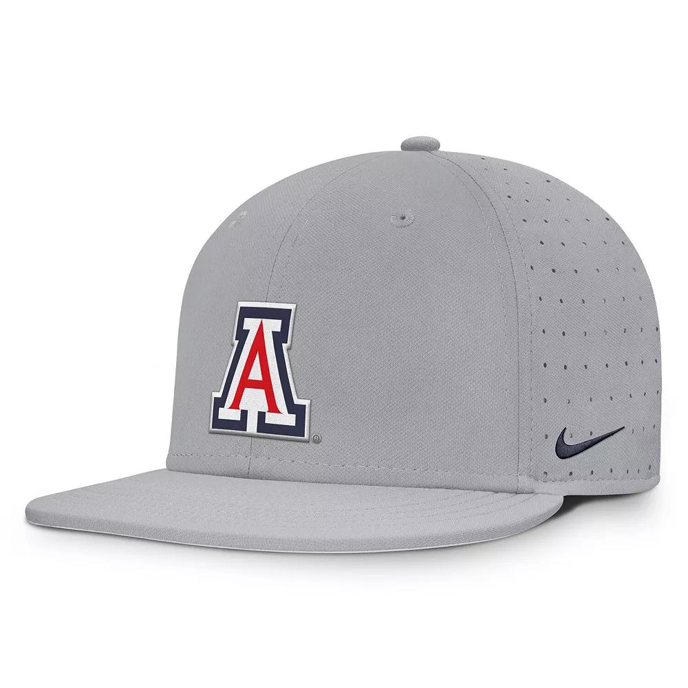 Men's Nike Gray Arizona Wildcats On-Field Dugout True Performance Fitted Hat,  Product Image