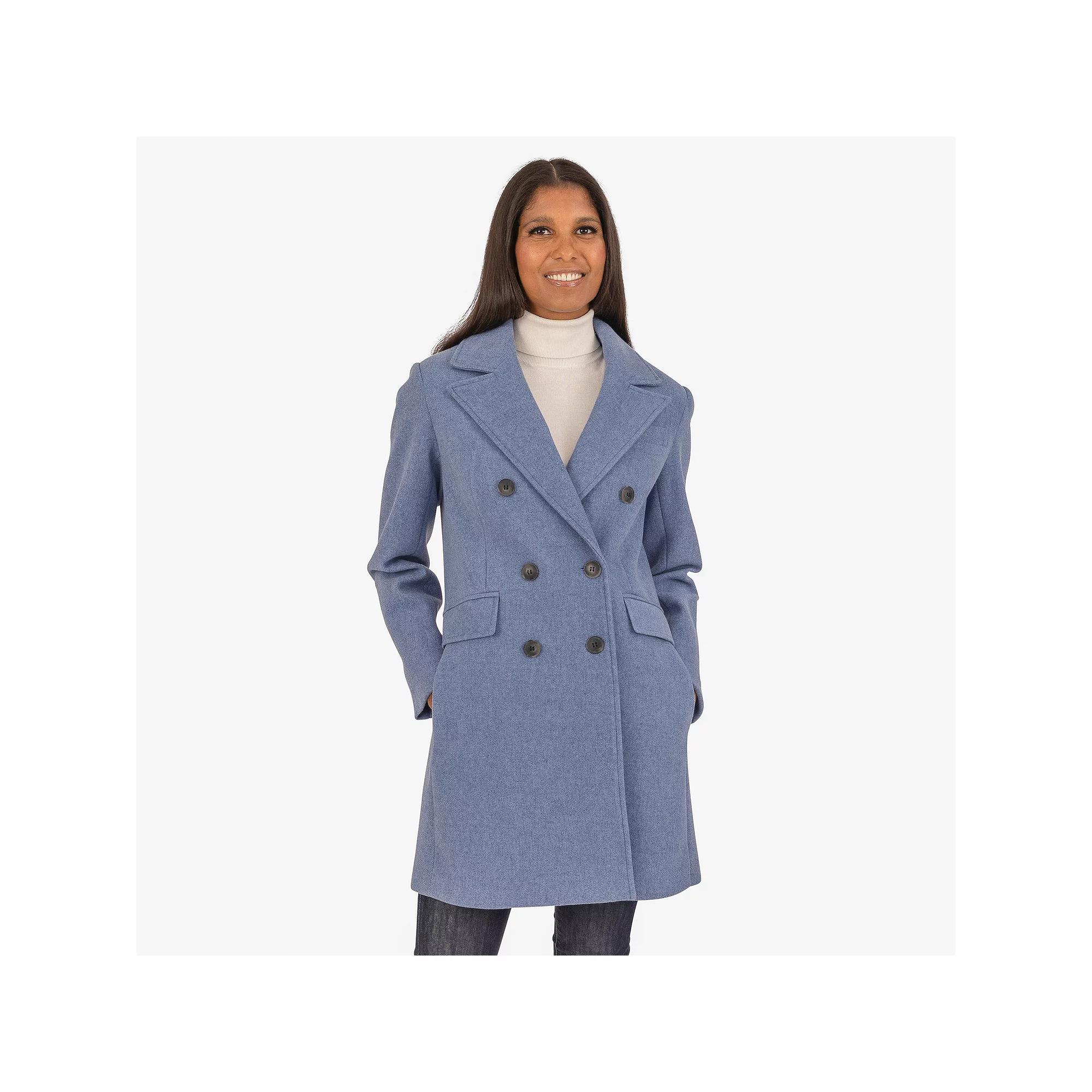 Women's Fleet Street Faux Wool Melange Coat,  Product Image