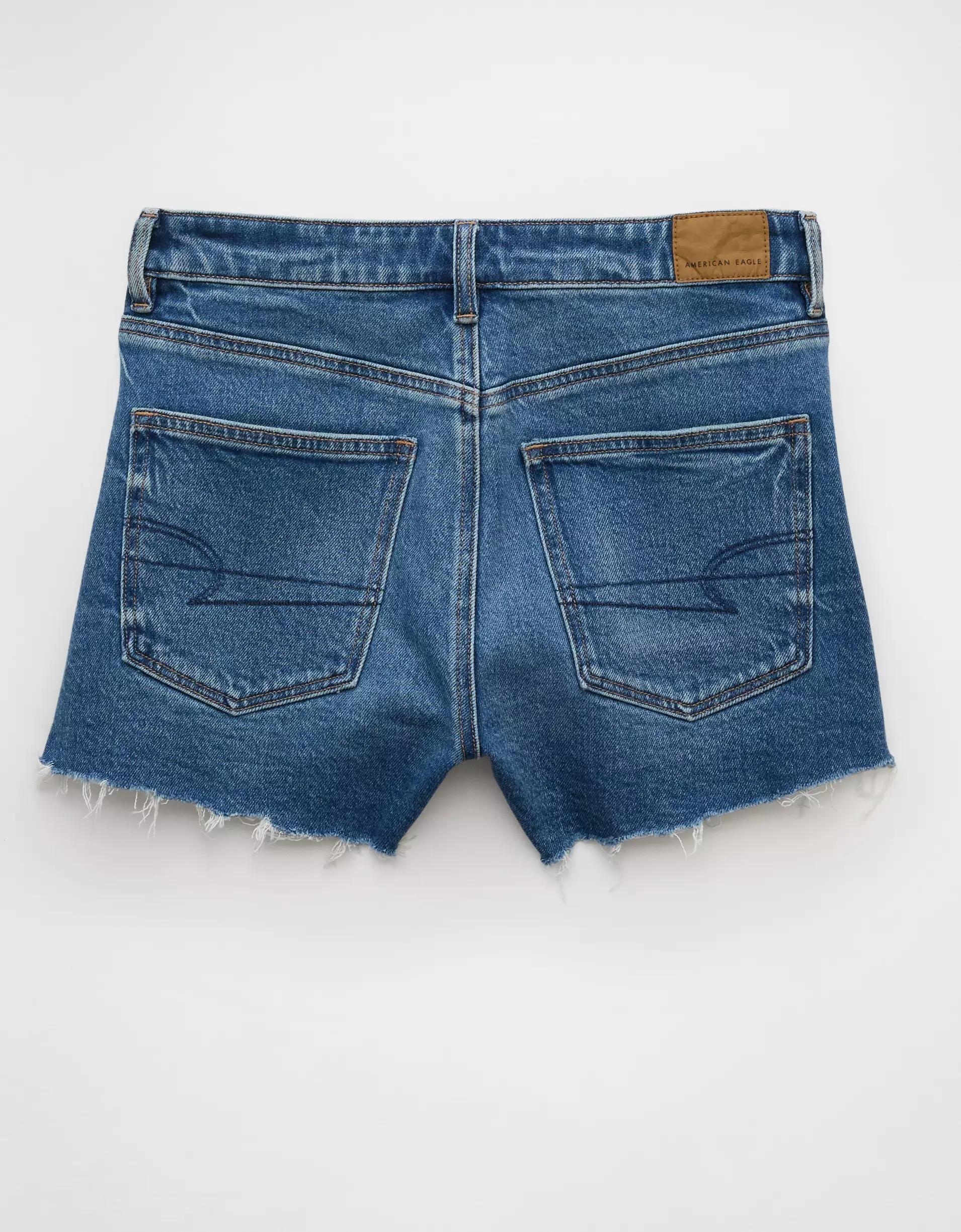 AE Stretch Crossover Denim Mom Short Product Image